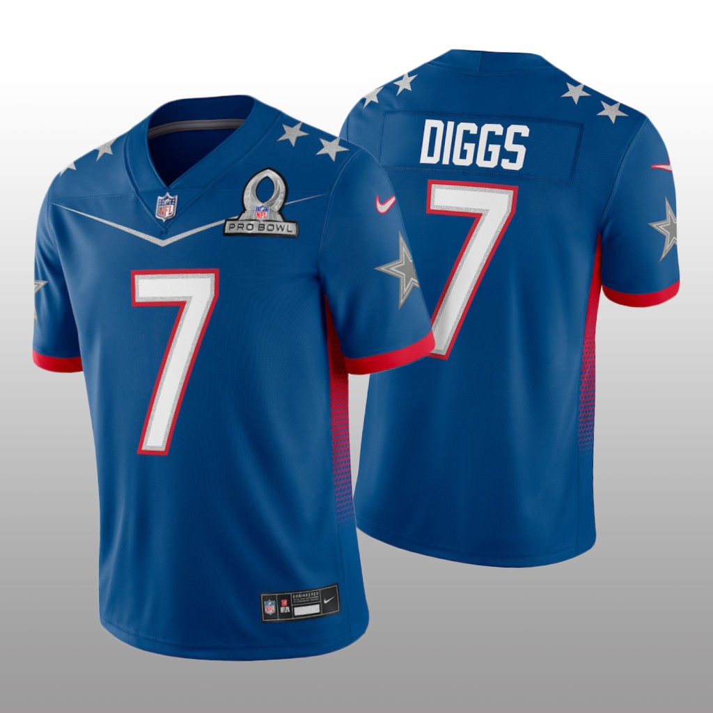 Trevon Diggs Royal Game Jersey 2022 NFC Pro Bowl - Men's