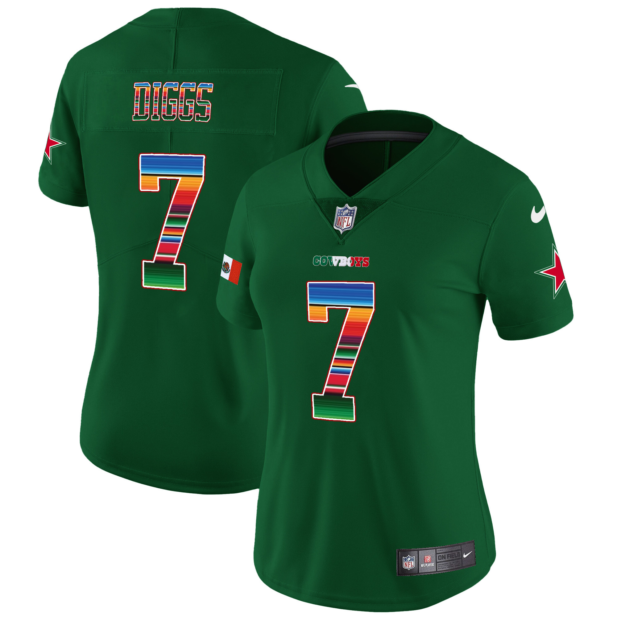Trevon Diggs Women's Dallas Cowboys Mexico Vapor Limited Green Jersey - All Stitched 