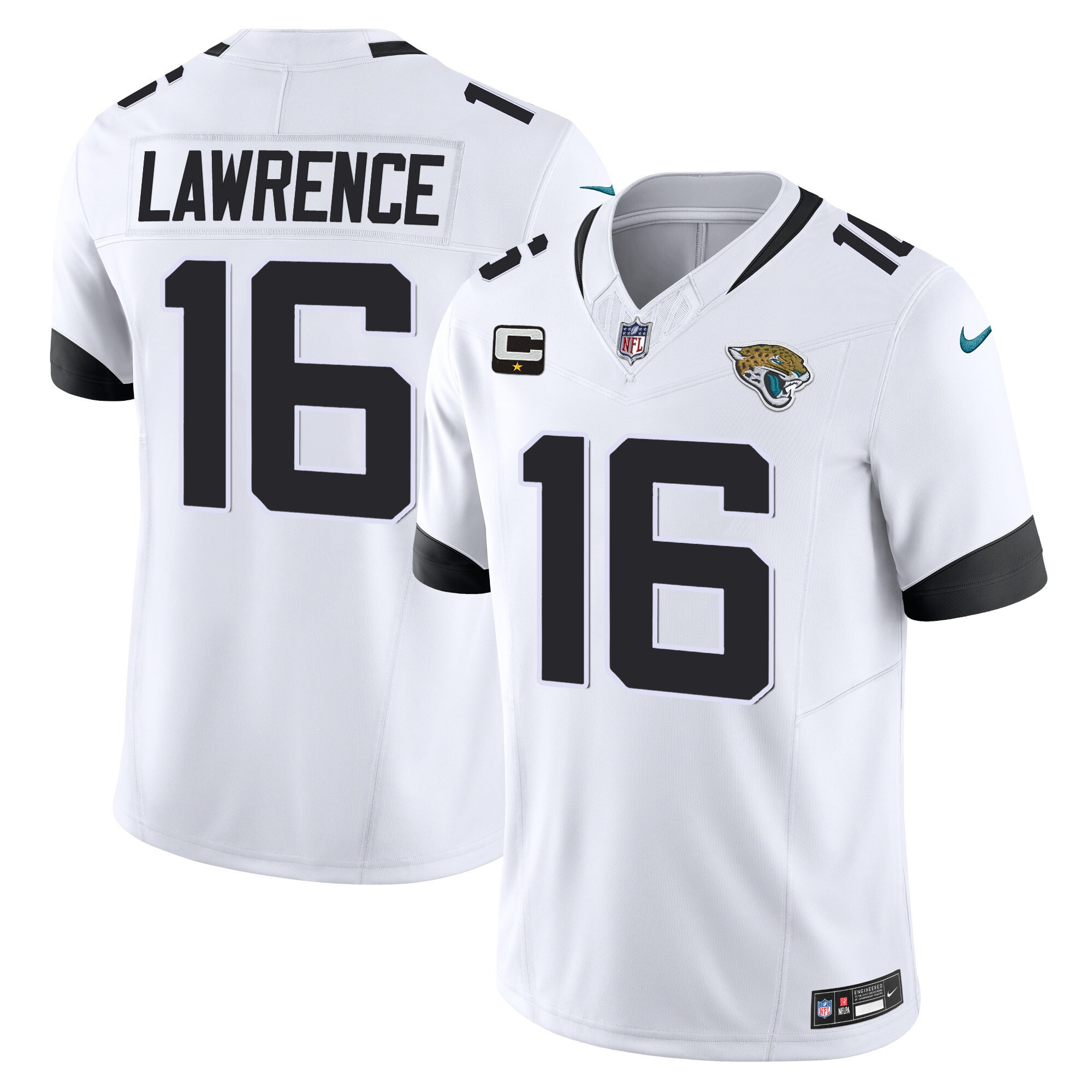 Trevor Lawrence Men's Jacksonville Jaguars Vapor Limited White Jersey - All Stitched