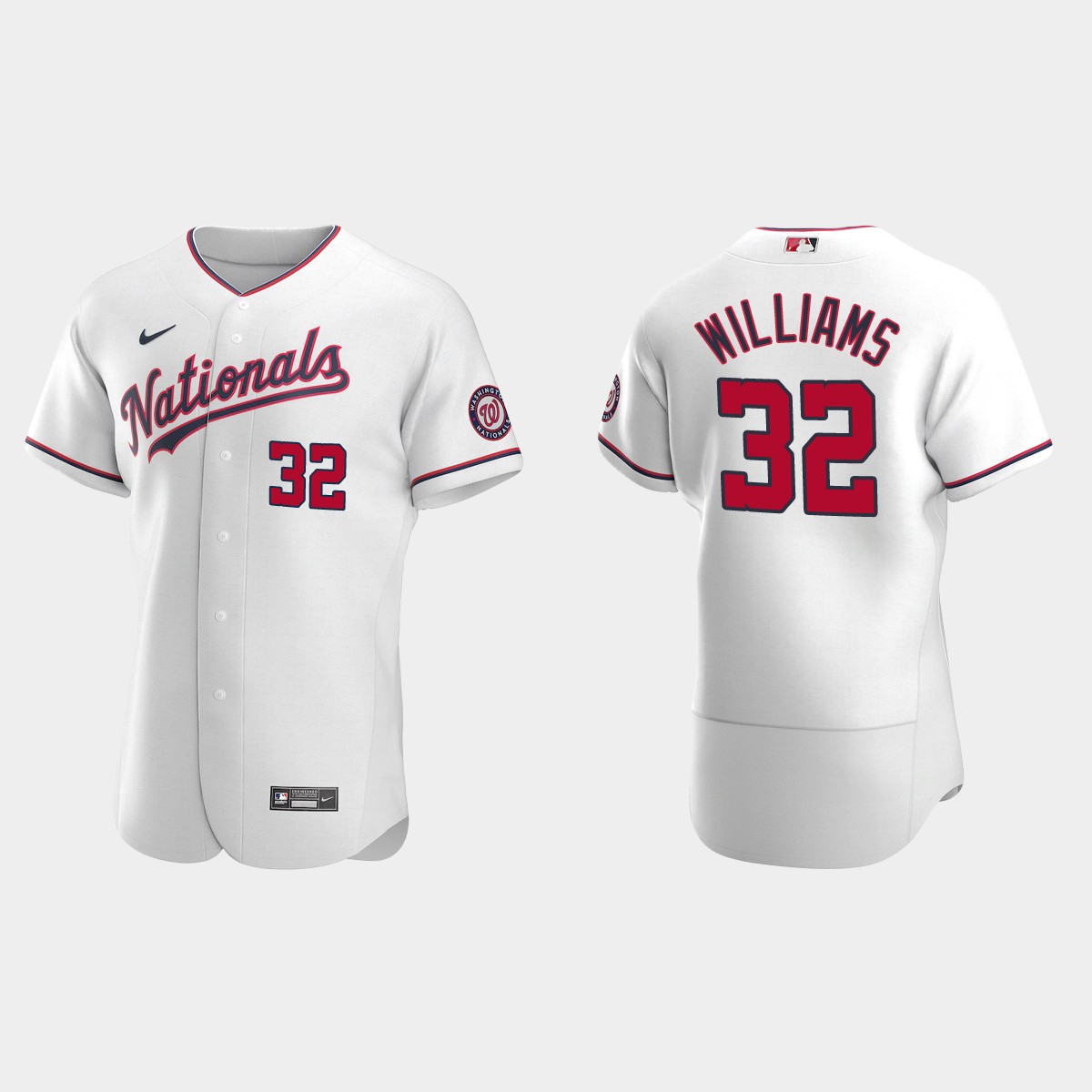 Trevor Williams Washington Nationals Alternate Jersey - White