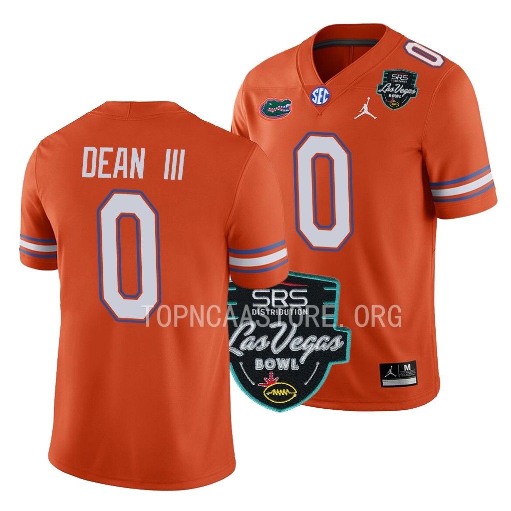Trey Dean III Jersey Florida Gators #0 Orange 2022 Las Vegas Bowl Alternate Men's Tee