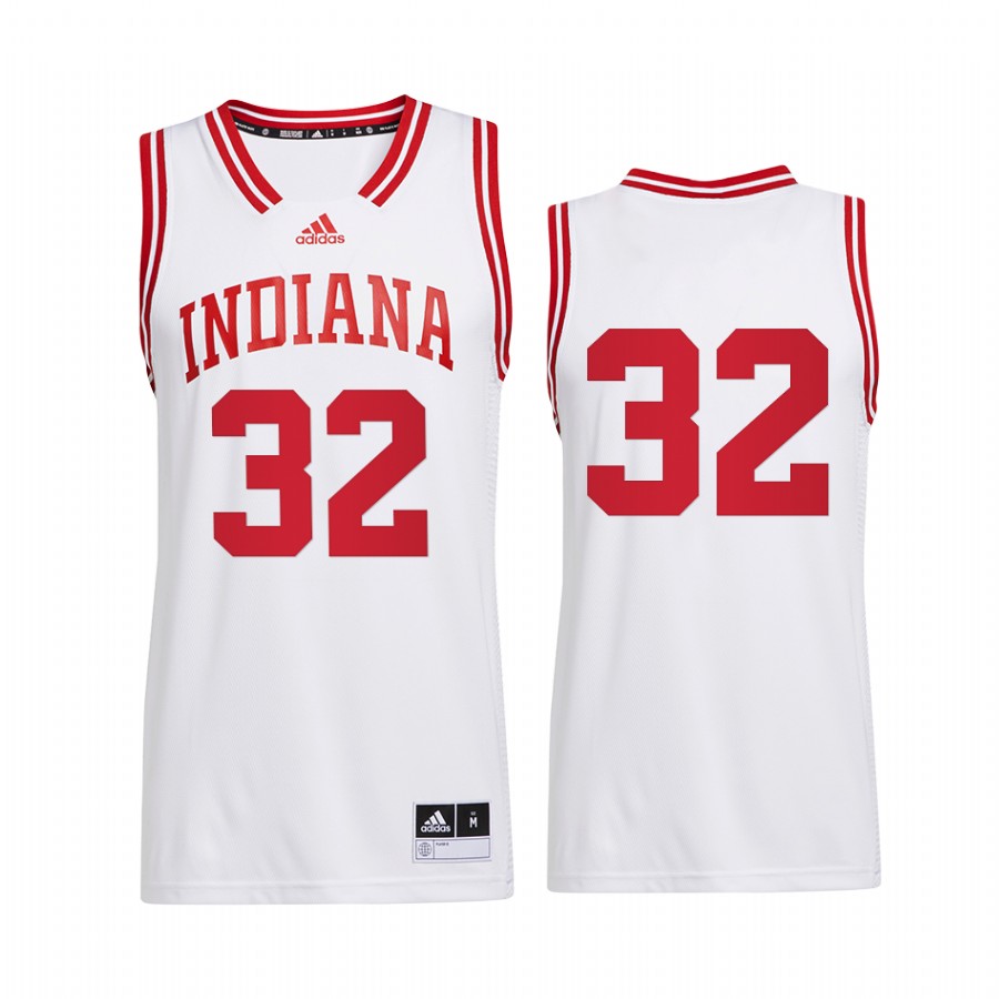 Trey Galloway Hoosiers White Jersey 2022 Reverse Retro College