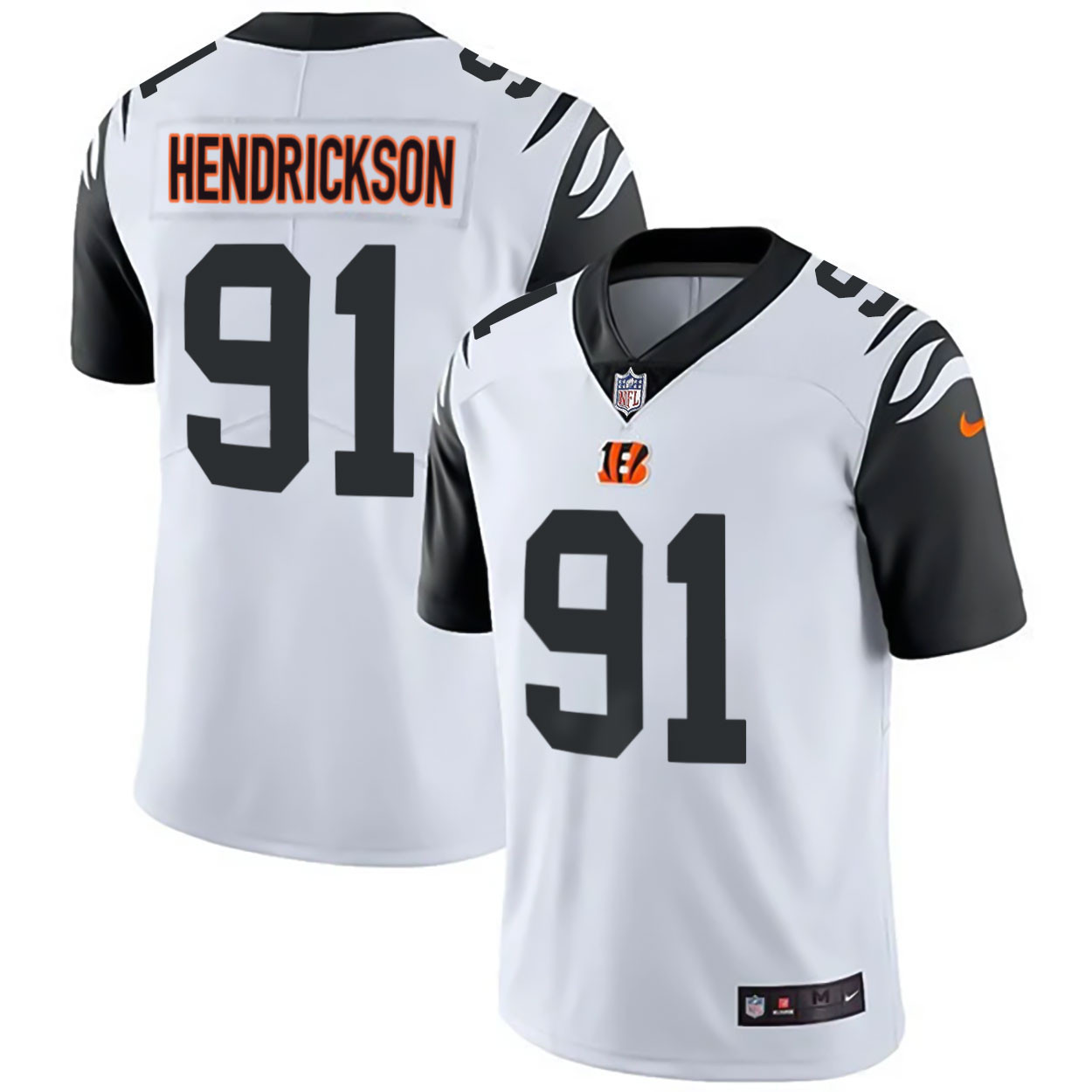 Trey Hendrickson Men's Cincinnati Bengals White Gold & Black Gold Color Rush Jersey - All Stitched 