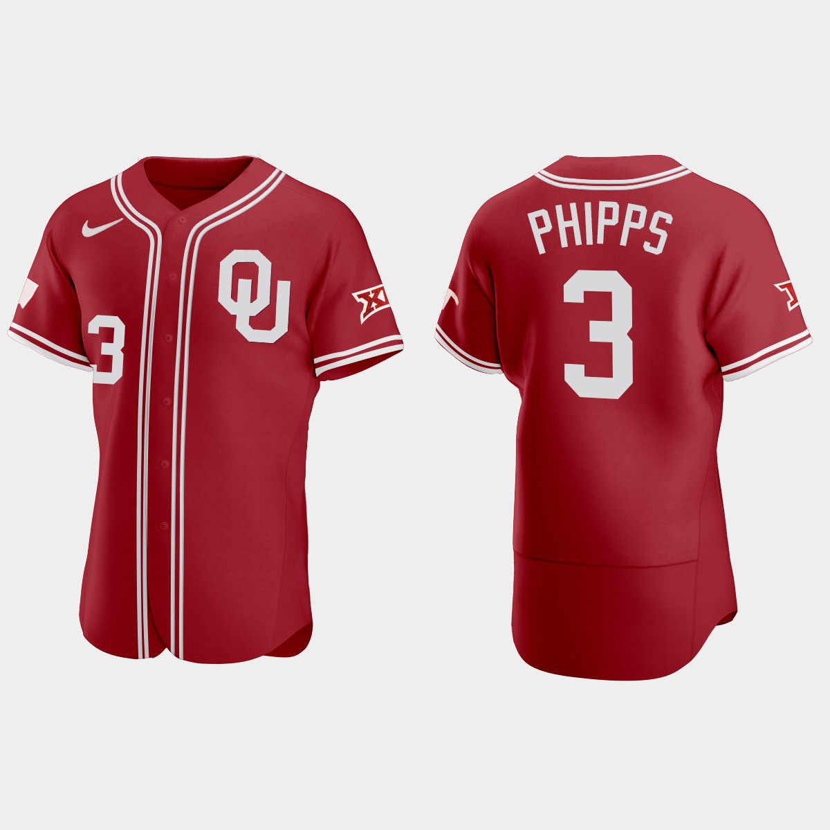 Trey Phipps Oklahoma Sooners 2021 Vapor Prime College Jersey - Red