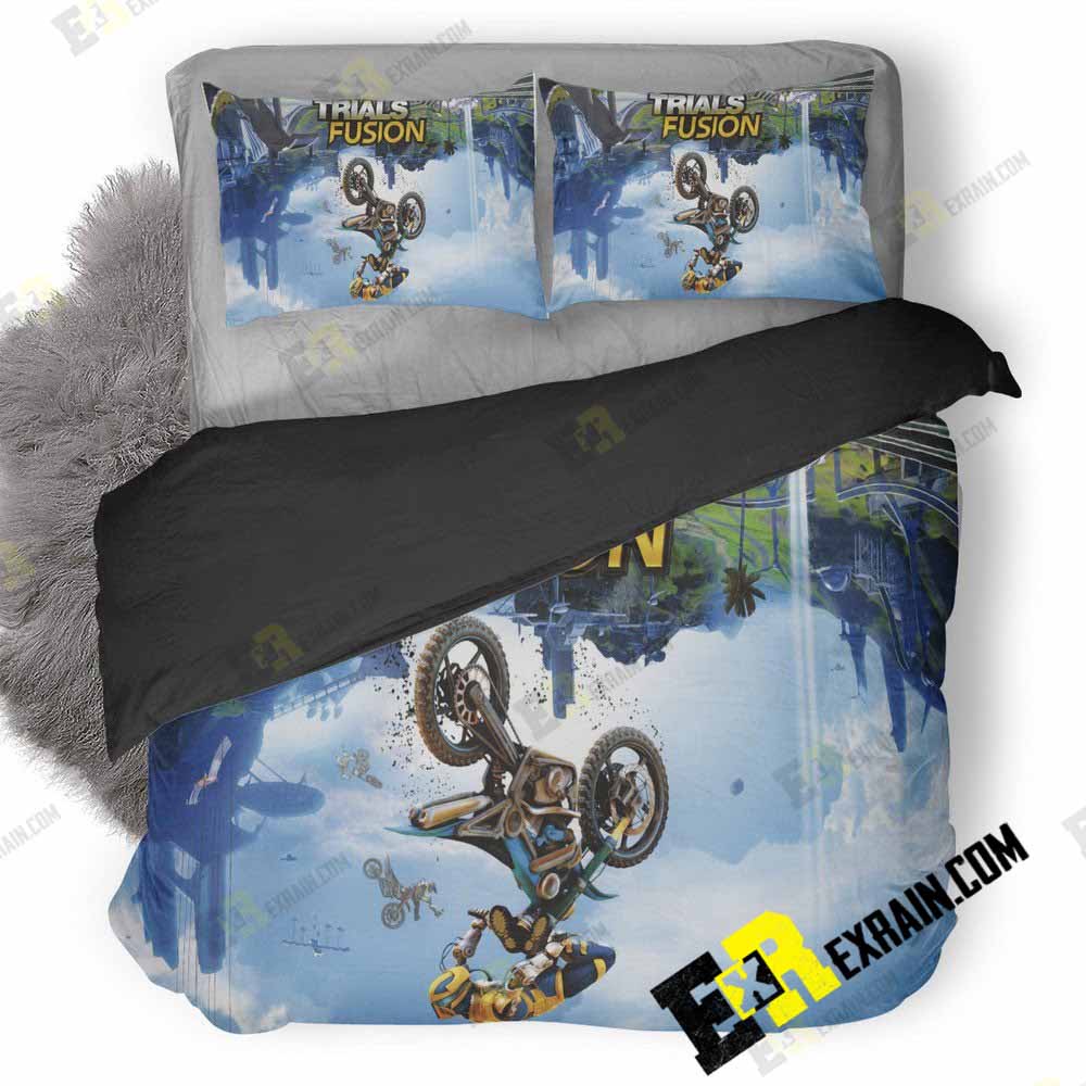 Trials Fusion Game Hd 3D Customized Duvet Cover Bedding Set