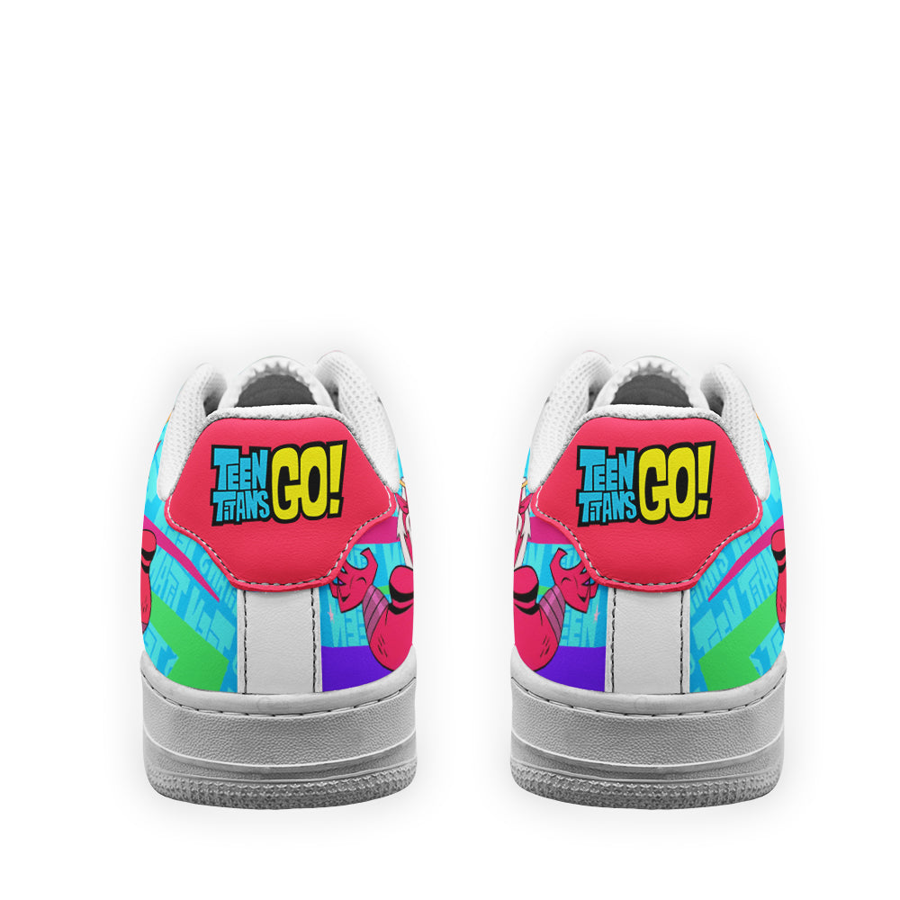 Trigon Air Sneakers Custom Teen Titan Go Cartoon Shoes