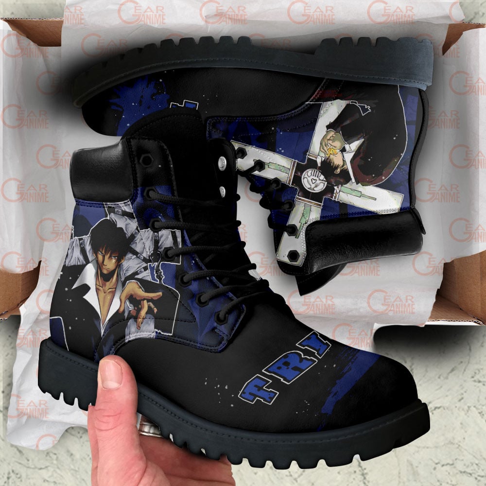 Trigun Nicholas D. Wolfwood Boots Anime Custom Shoes