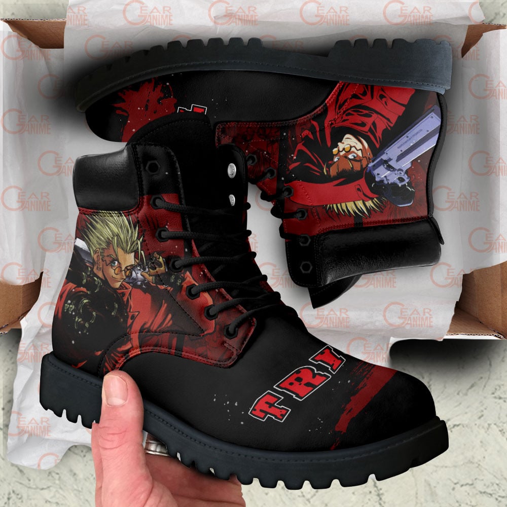 Trigun Vash the Stampede Boots Anime Custom Shoes