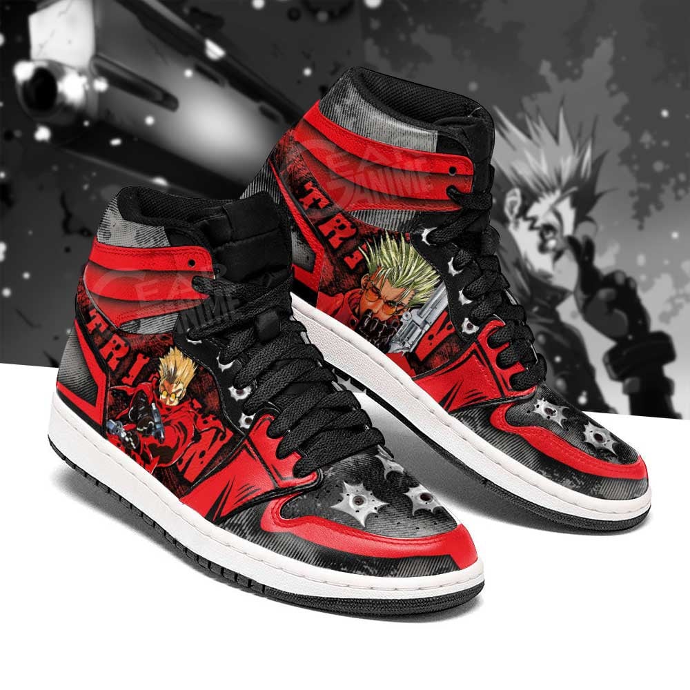 Trigun Vash The Stampede JD1s Sneakers Anime Shoes, Air Jordan Hightop