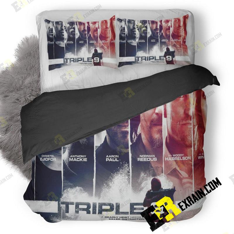 Triple Movie Pic 3D Customized Duvet Cover Bedding Set