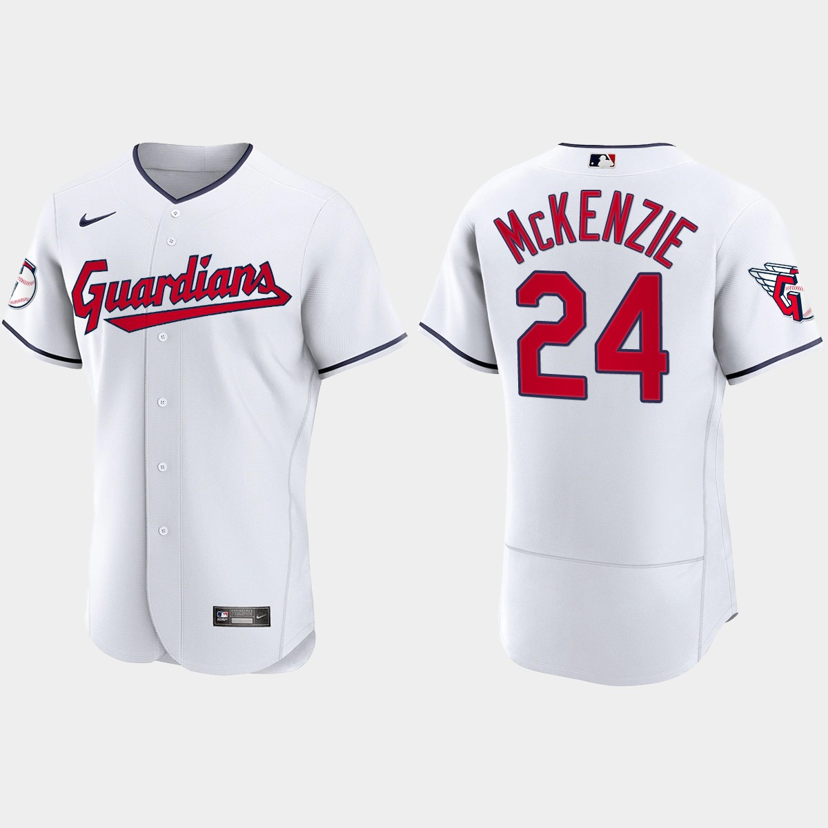 Triston McKenzie Cleveland Guardians 2022 Home Jersey - White