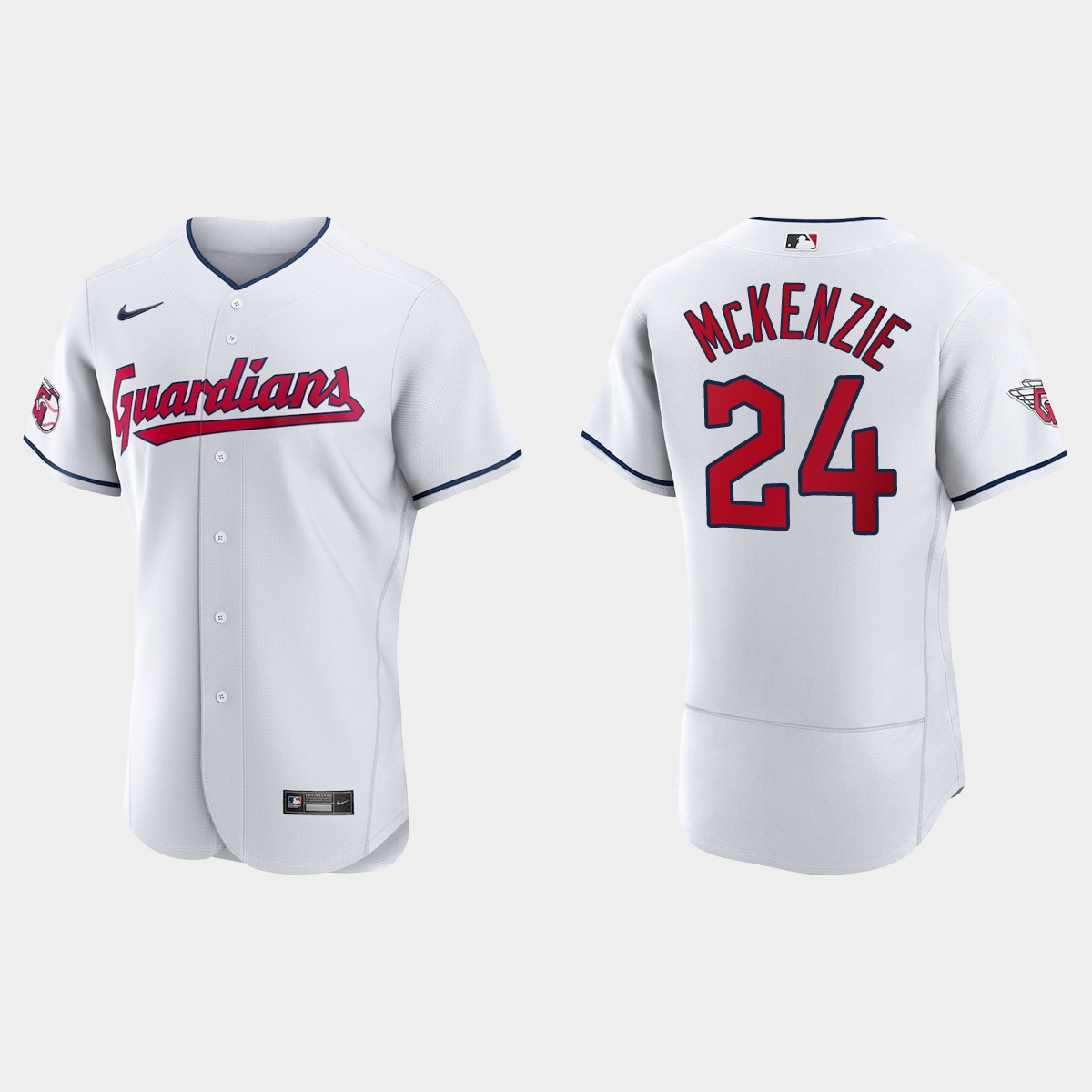 Triston McKenzie Cleveland Guardians Jersey - White