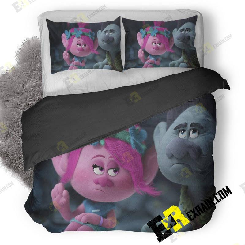 Trolls 3D Customized Duvet Cover Bedding Set