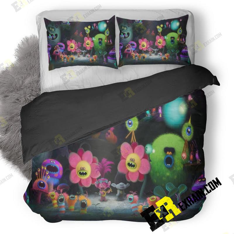 Trolls Movie To 3D Customized Duvet Cover Bedding Set
