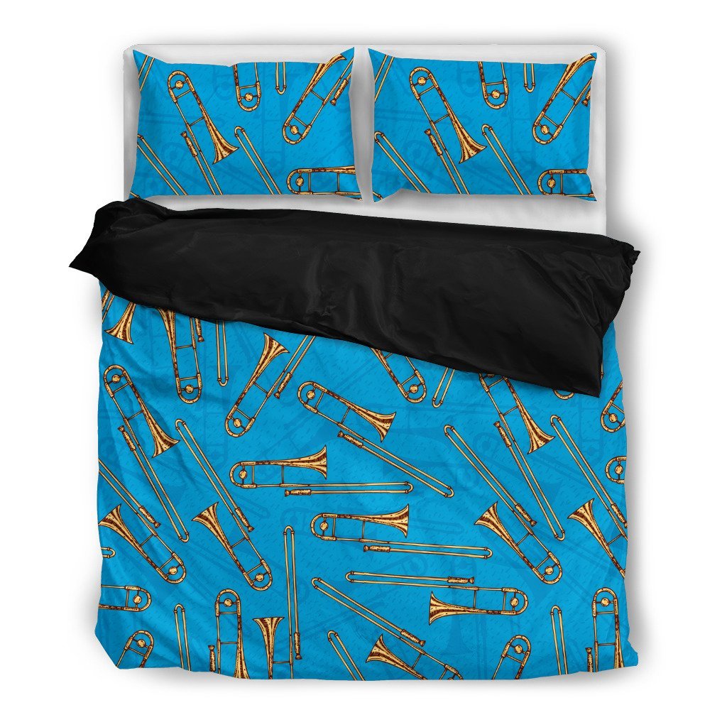 Trombone 3D Customized Duvet Cover Bedding Set