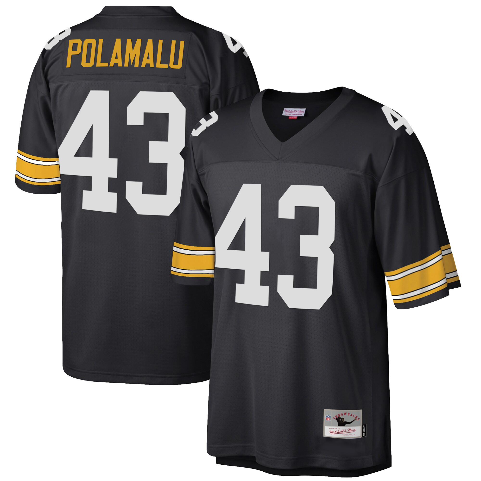 Troy Polamalu Pittsburgh Steelers Big & Tall 1996 Retired Jersey - All Stitched