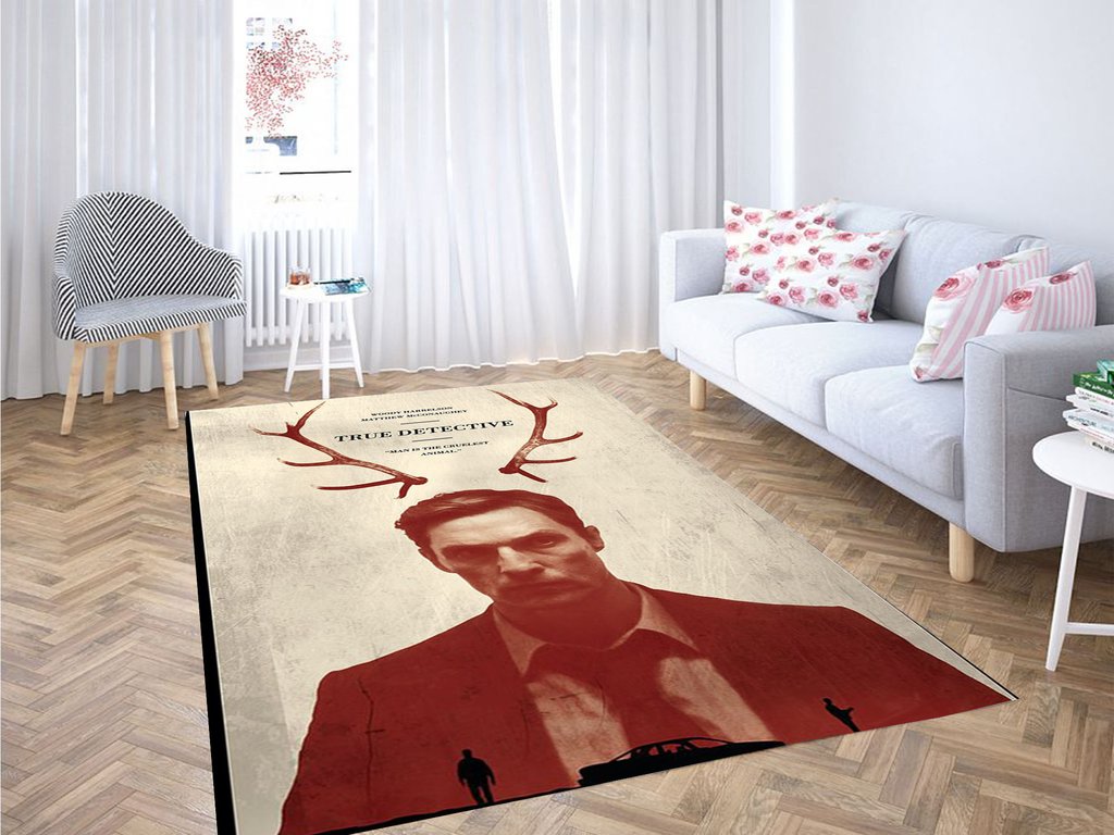 True Detective Animal Living Room Modern Carpet Rectangle Rug