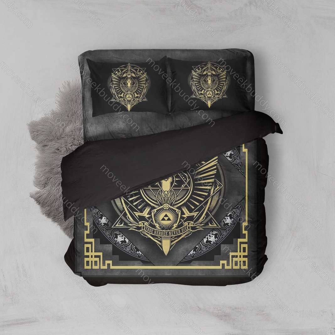 True Heroes Never Die The Legend Of Zelda 3D Customized Duvet Cover Bedding Set