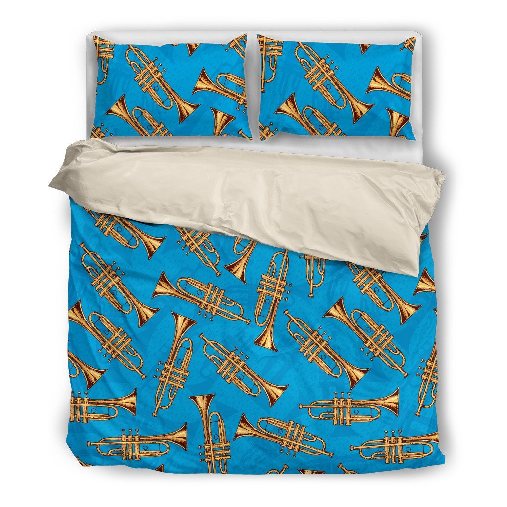 Trump Gold (White)3D Customized Duvet Cover Bedding Set