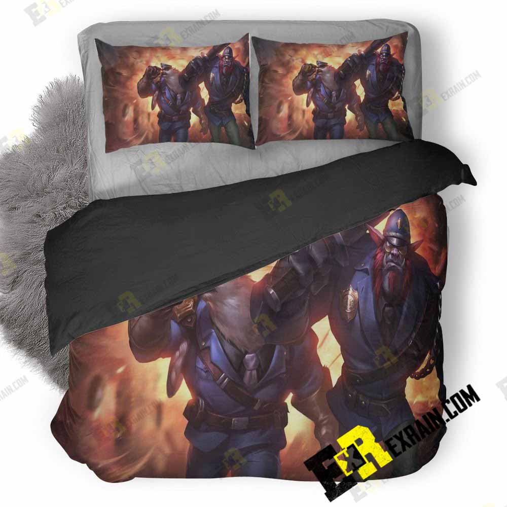 Trundle Volibear League Of Legends Wide 3D Customized Duvet Cover Bedding Set
