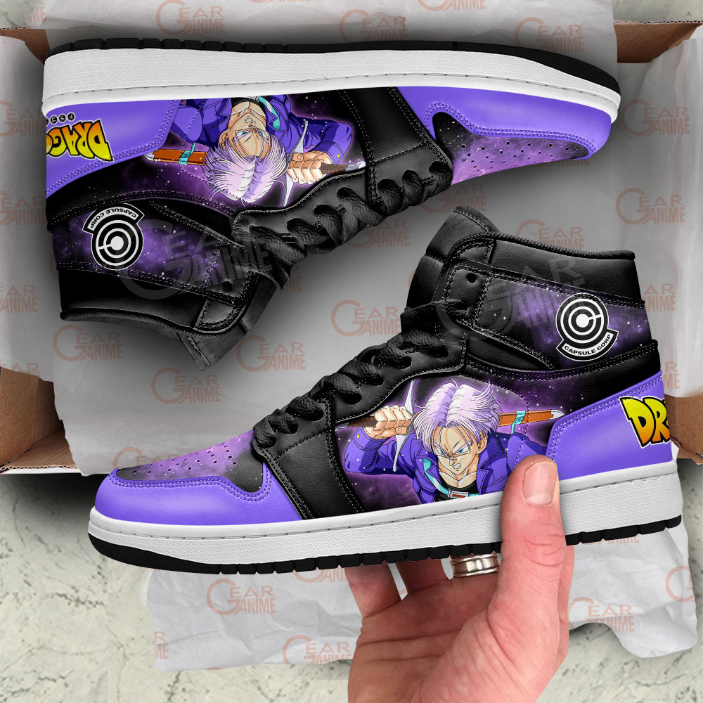 Trunks JD1s Sneakers Dragon Ball Anime Shoes Mix Galaxy, Air Jordan Hightop