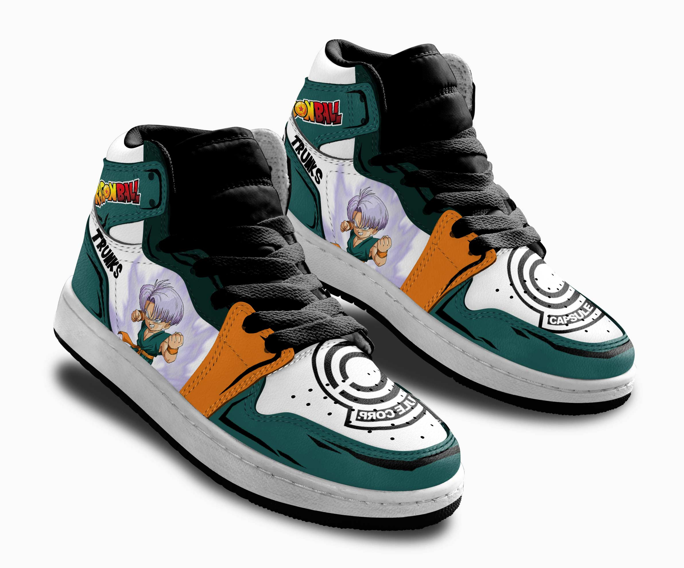Trunks Kids Sneakers Custom Anime Dragon Ball Shoes For Kids Great Gift Idea