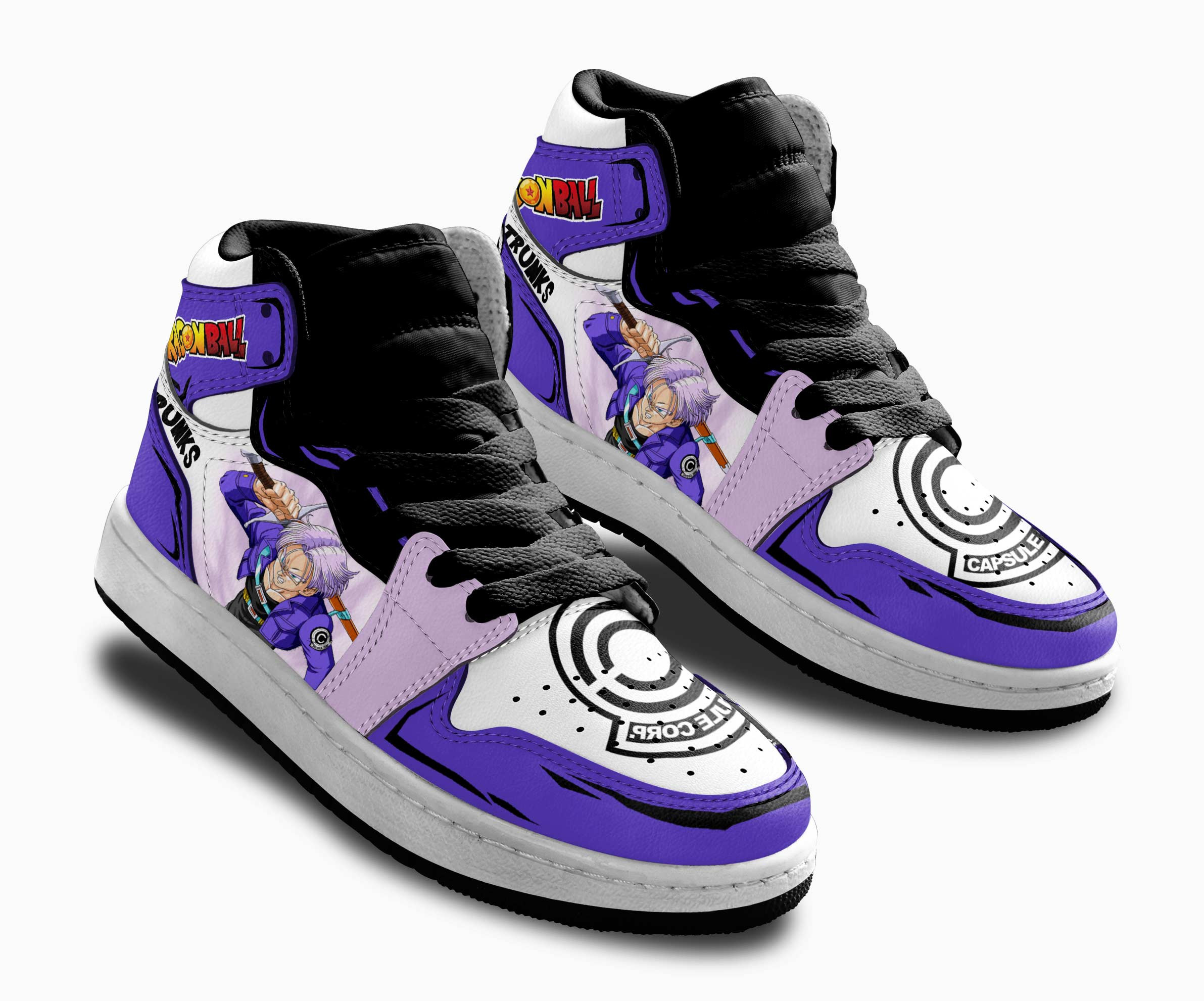 Trunks Kids Sneakers Custom Anime Dragon Ball Shoes For Kids