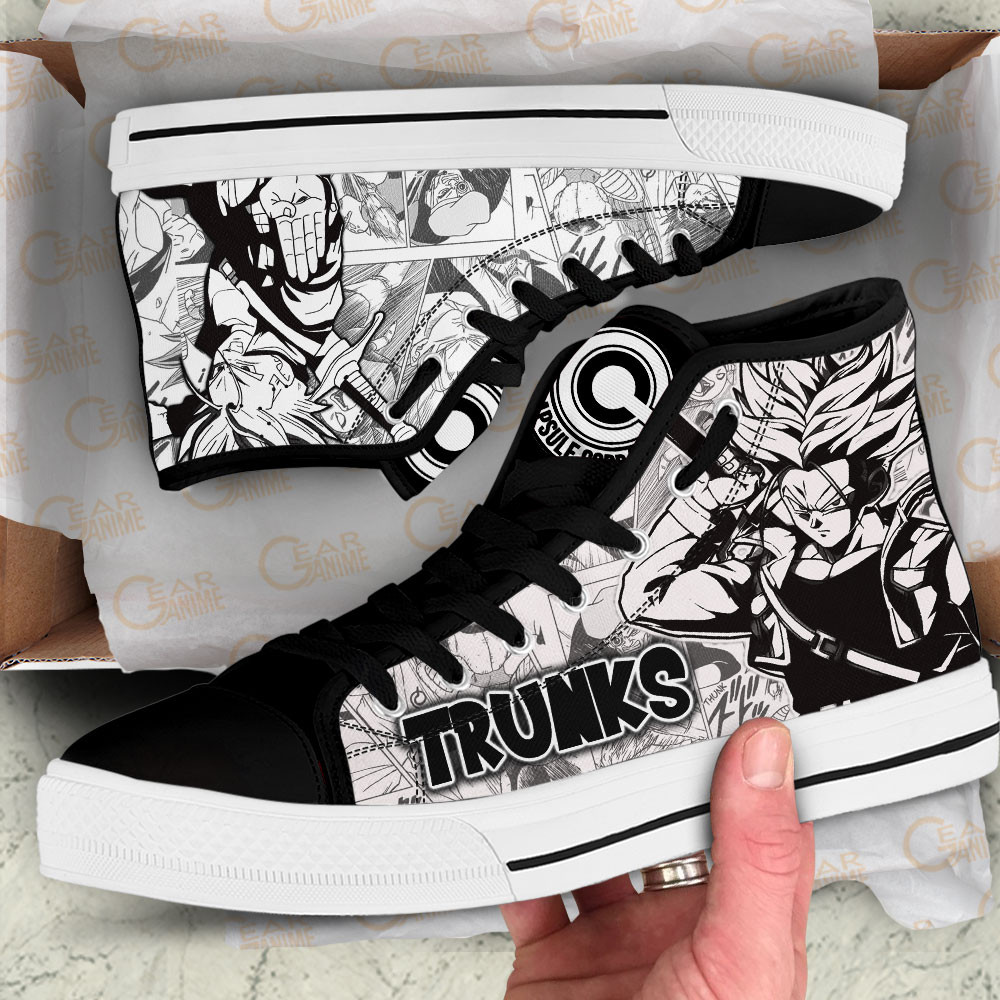 Trunks Super Saiyan High Top Shoes Dragon Ball Custom Manga Sneakers