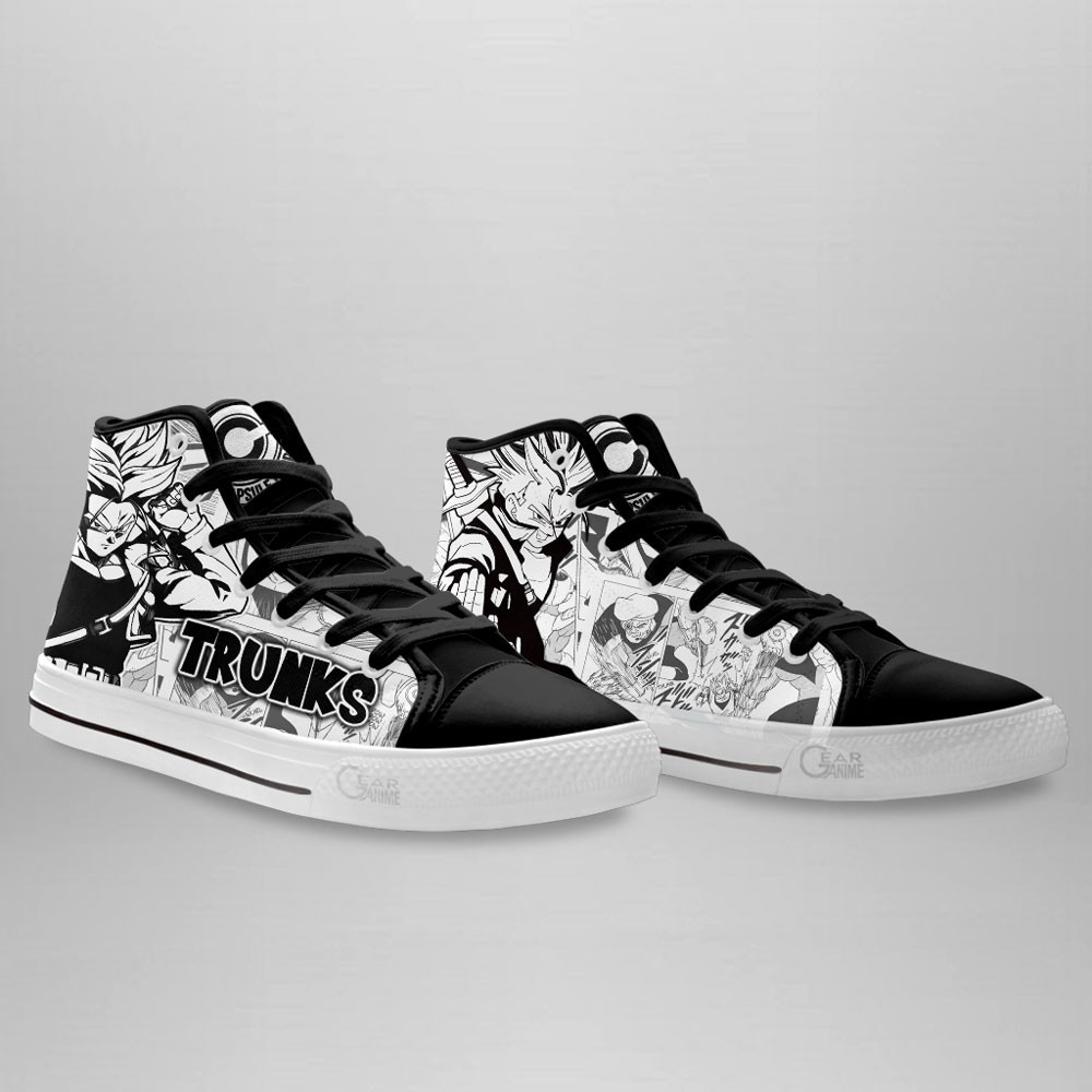 Trunks Super Saiyan High Top Shoes Dragon Ball Custom Manga Sneakers