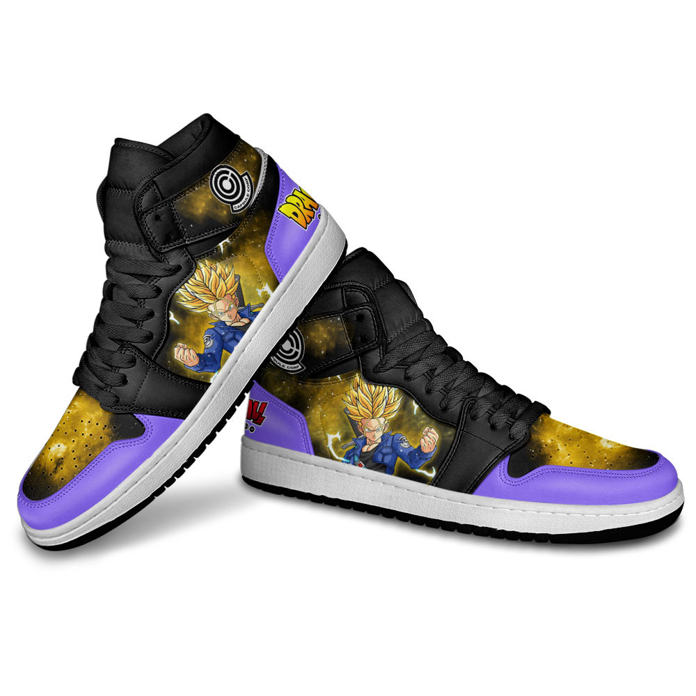 Trunks Super Saiyan JD1s Sneakers Dragon Ball Anime Shoes Mix Galaxy, Air Jordan Hightop
