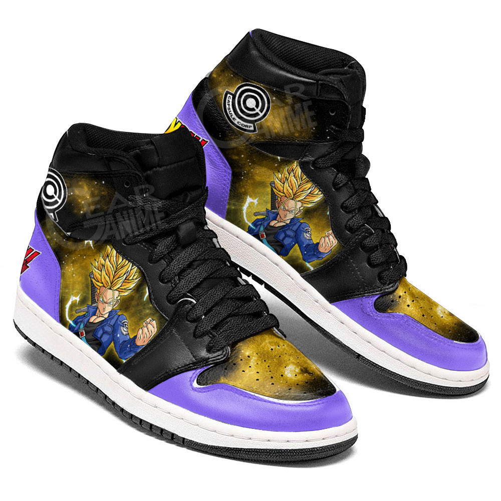 Trunks Super Saiyan JD1s Sneakers Dragon Ball Anime Shoes Mix Galaxy, Air Jordan Hightop