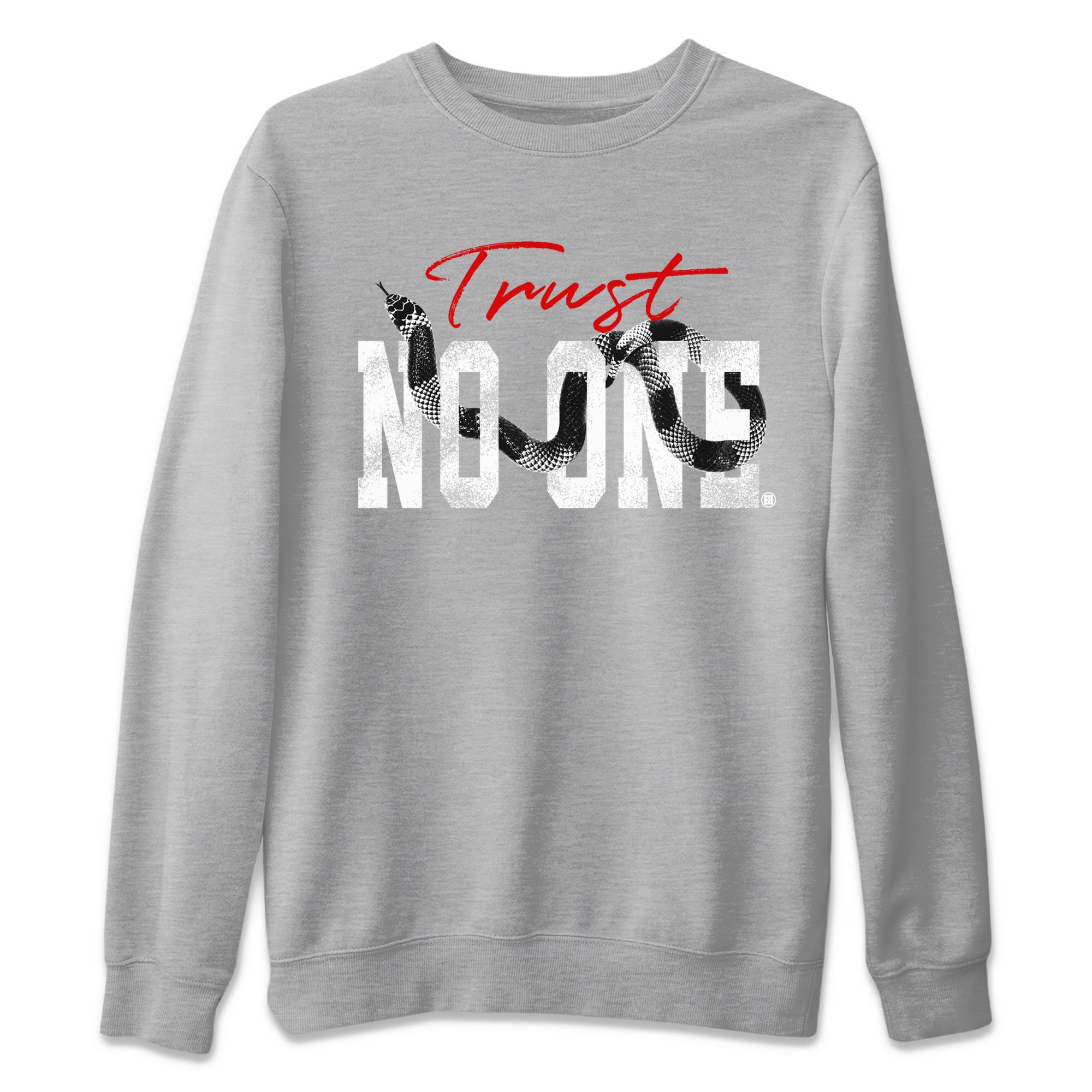 Trust No One Unisex Sweater – Air Jordan 1 Washed Heritage, Sneakers Matching Sweater