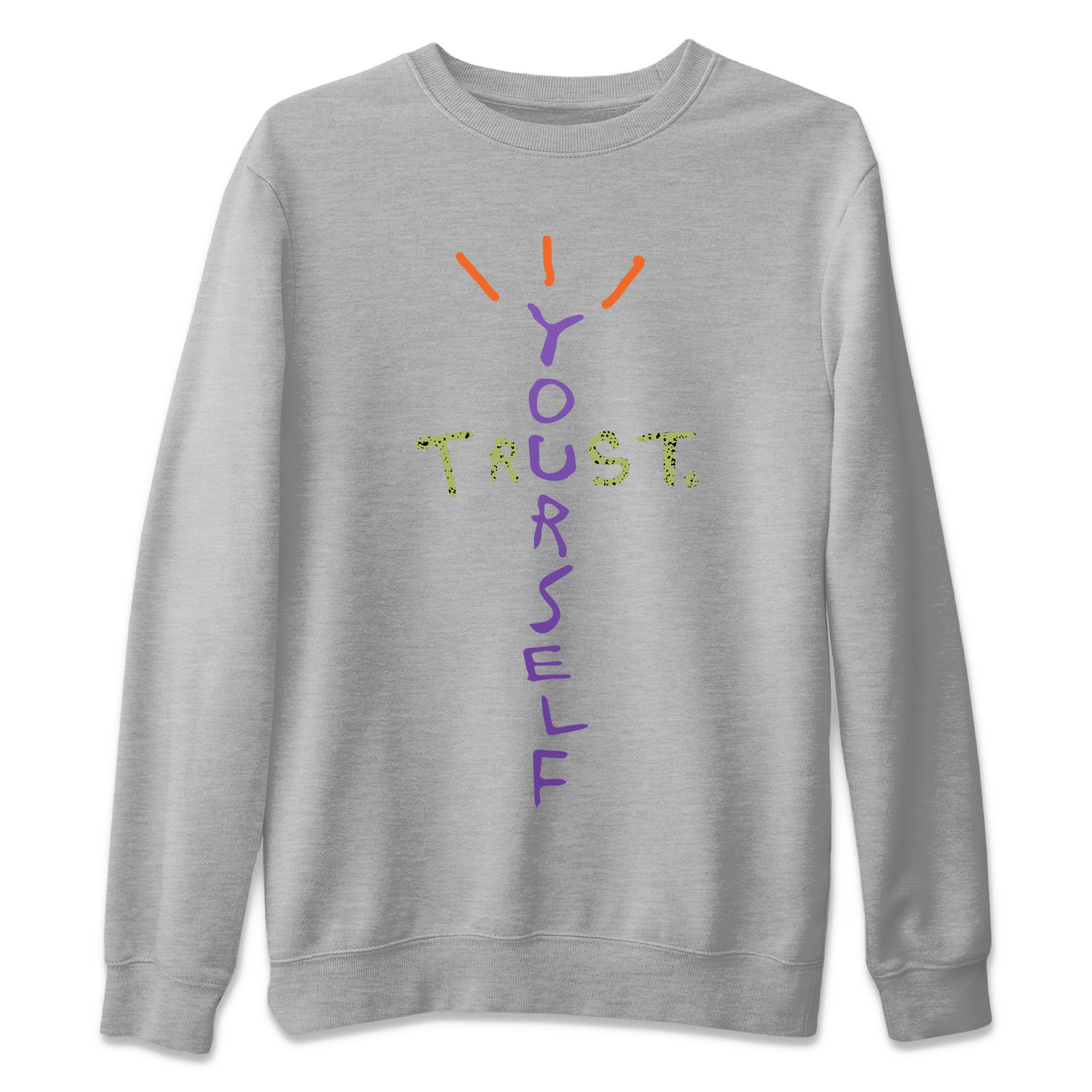 Trust Yourself Unisex Sweater – Air Jordan 4 Canyon Purple, Sneakers Matching Sweater