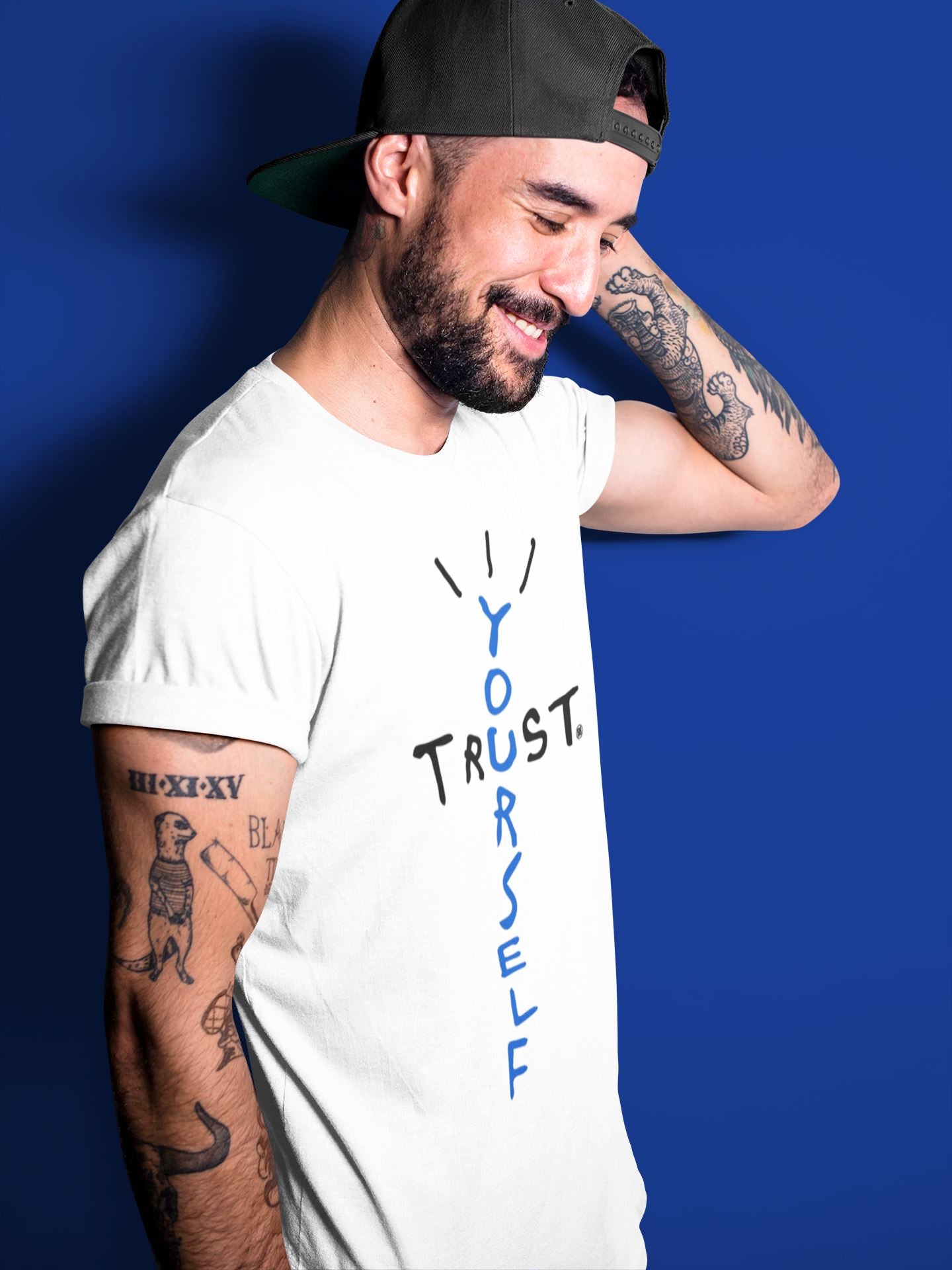 Trust Yourself Unisex Sweater – Air Jordan 5 Racer Blue, Sneakers Matching Sweater