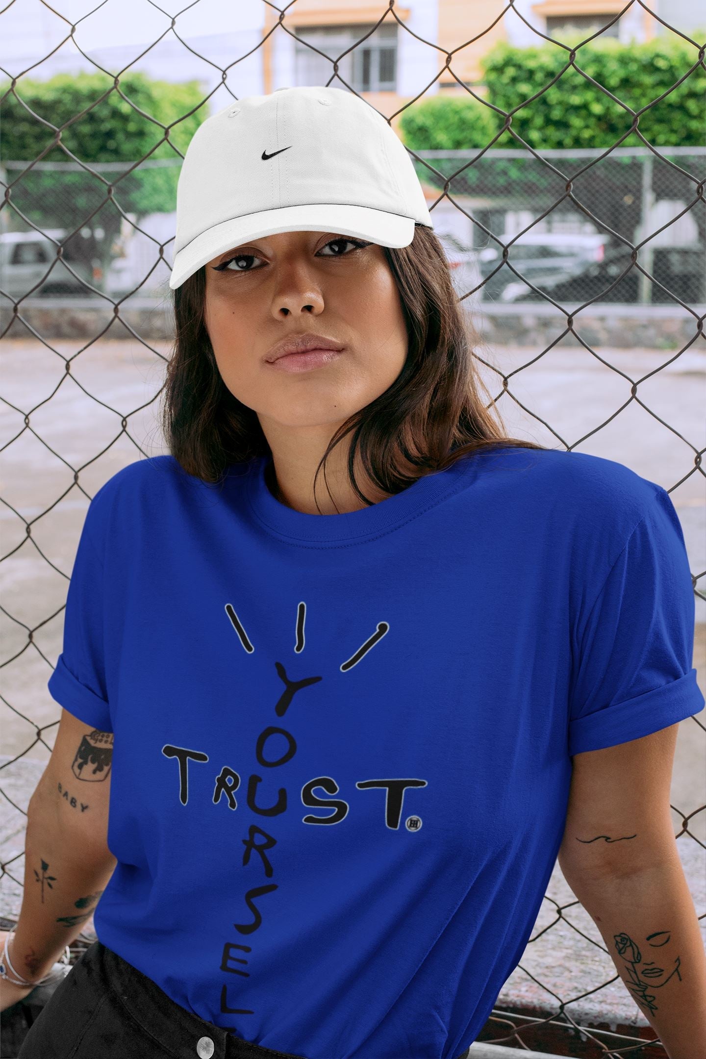 Trust Yourself Unisex Sweater – Air Jordan 5 Racer Blue, Sneakers Matching Sweater
