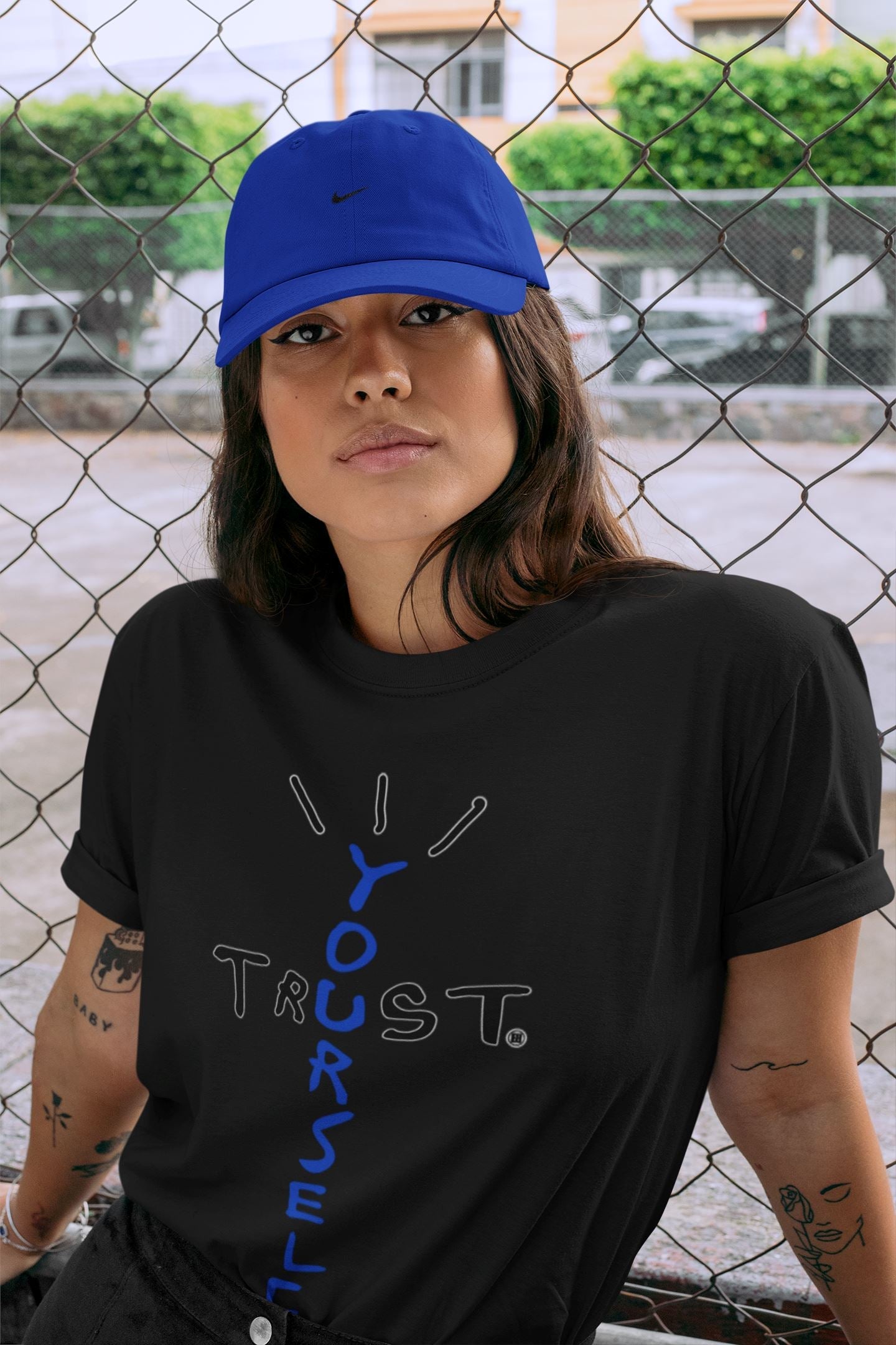 Trust Yourself Unisex Sweater – Air Jordan 5 Racer Blue, Sneakers Matching Sweater