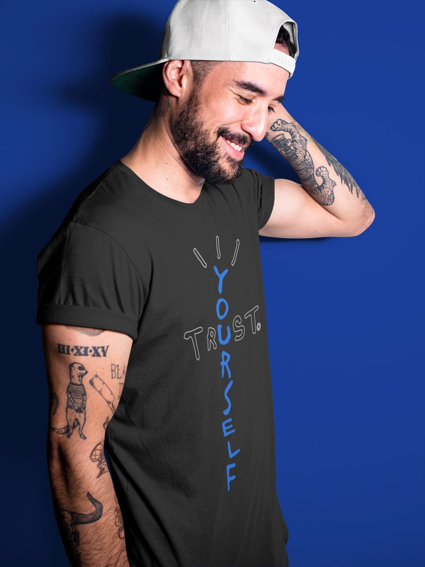 Trust Yourself Unisex Sweater – Air Jordan 5 Racer Blue, Sneakers Matching Sweater
