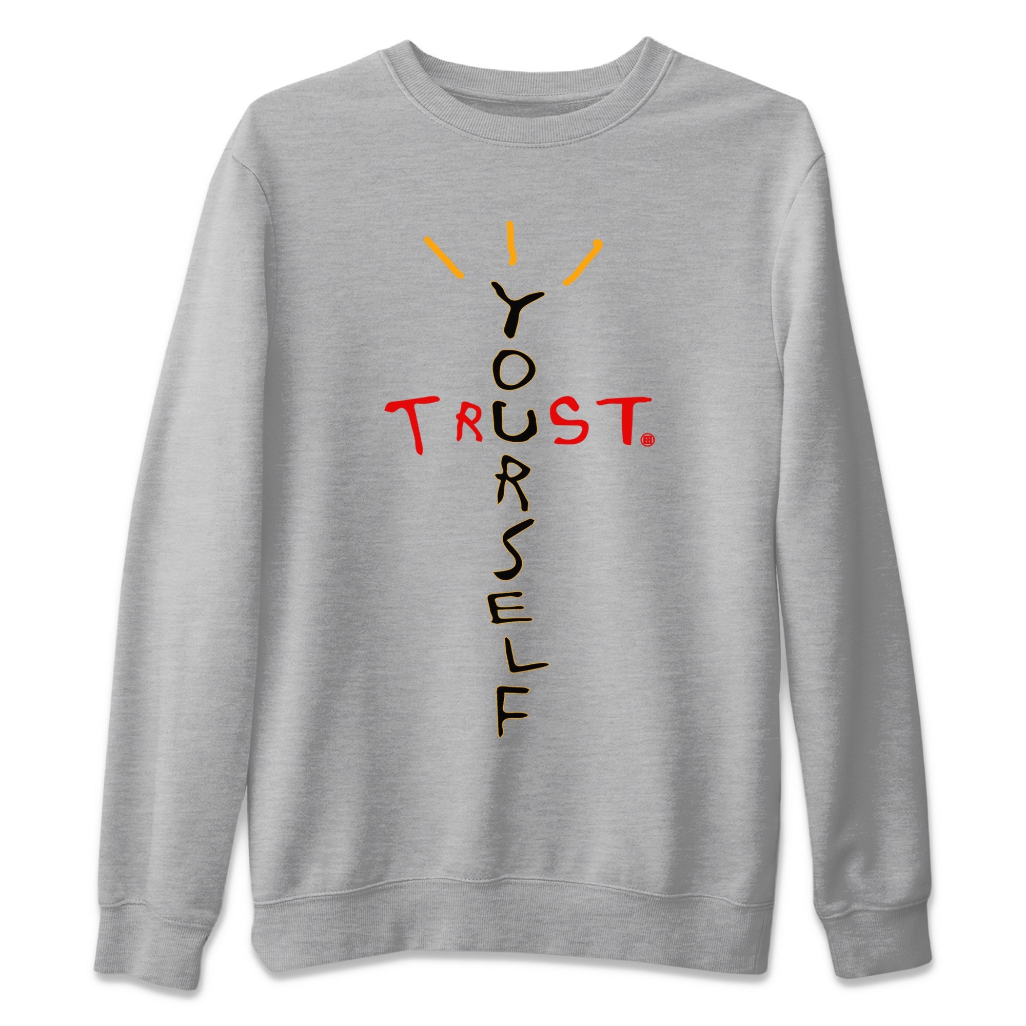 Trust Yourself Unisex Sweater – Air Jordan 7 Citrus, Sneakers Matching Sweater