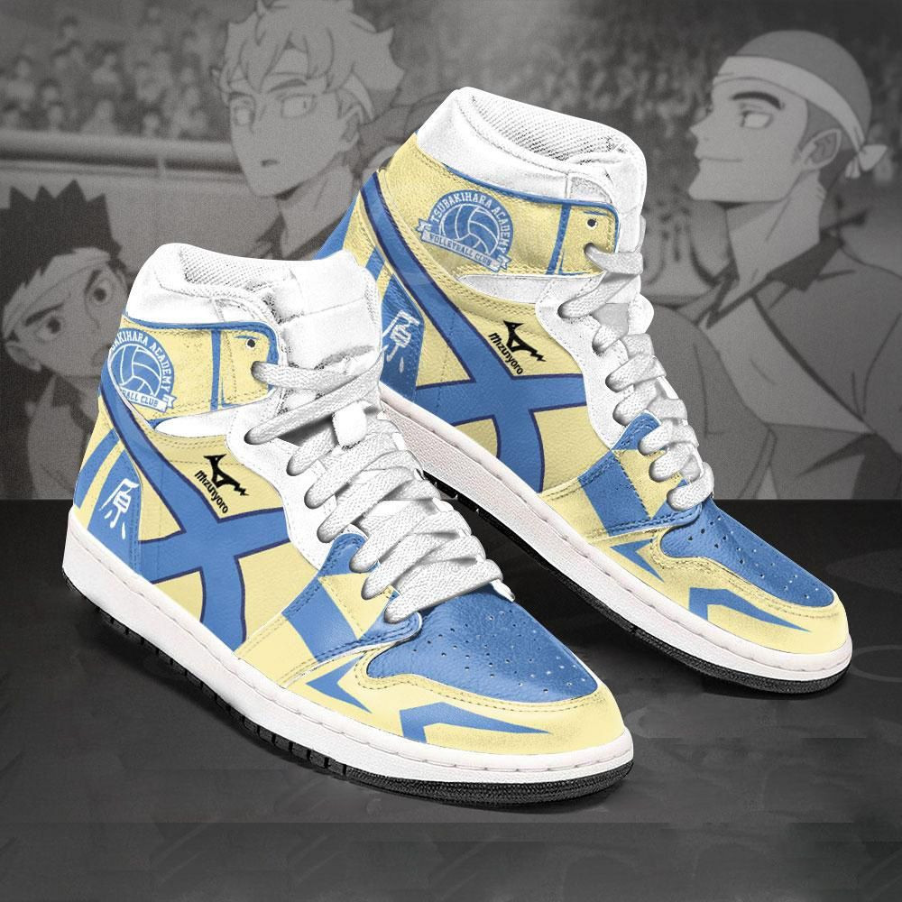 Tsubakihara Academy Haikyuu Anime 1 High Top Air Jordan Sneaker, Air Jordan Hightop