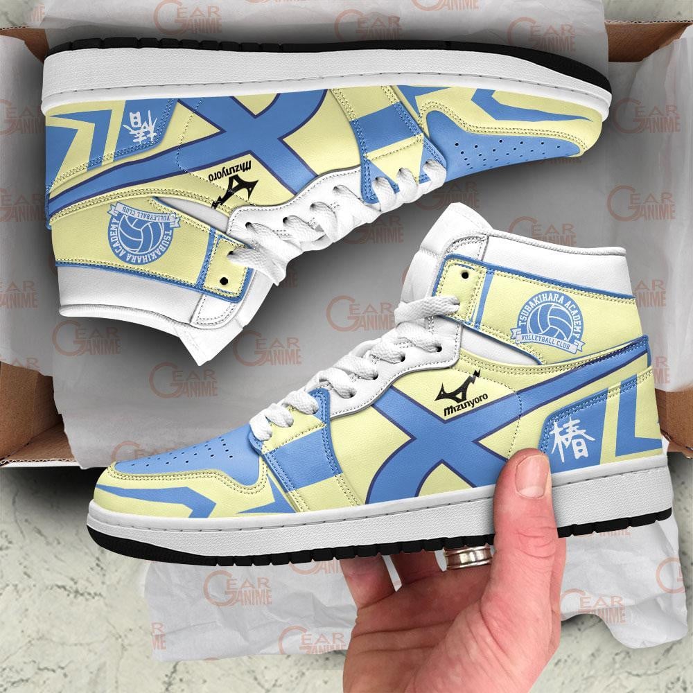 Tsubakihara Academy JD1s Sneakers Haikyuu Anime Shoes, Air Jordan Hightop