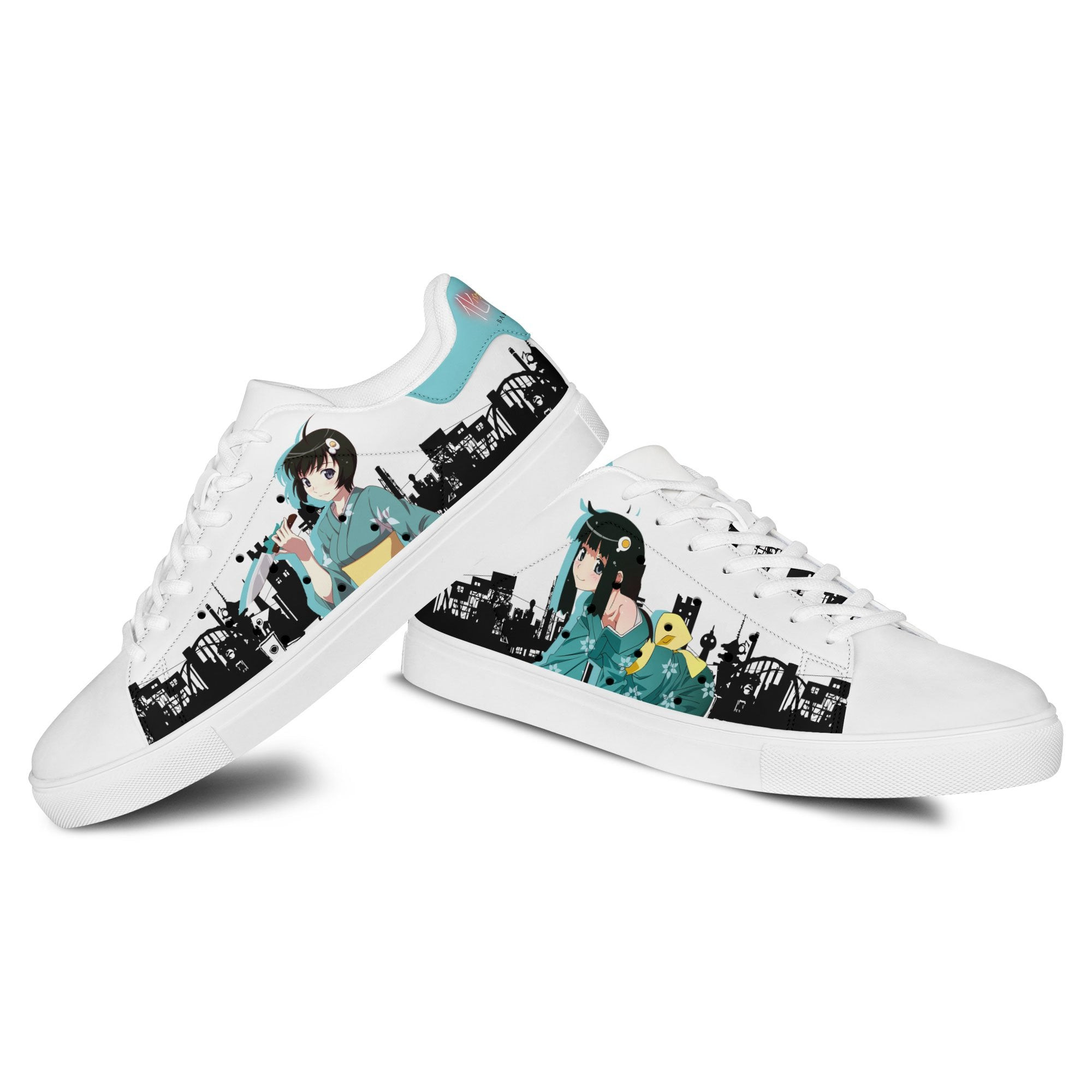 Tsukihi Araragi Skate Sneakers Custom Anime Bakemonogatari Shoes
