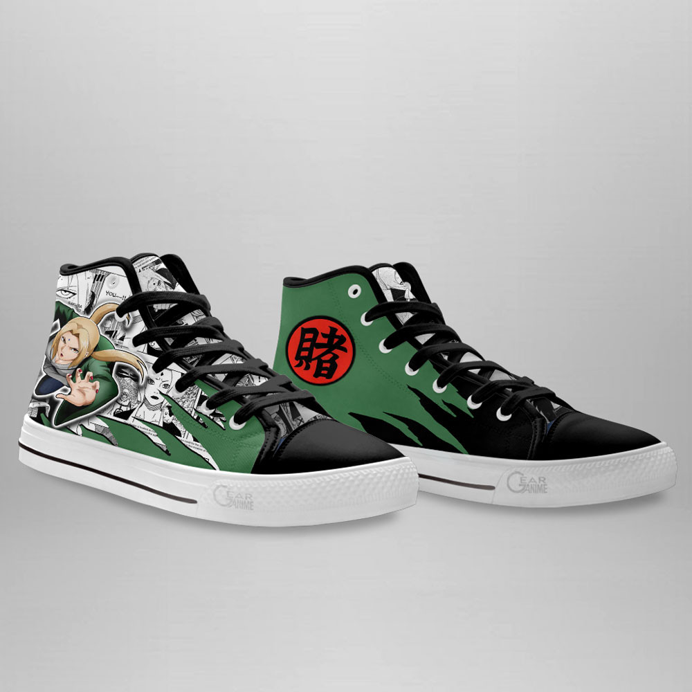 Tsunade High Top Shoes Custom Anime Sneakers Mix Manga