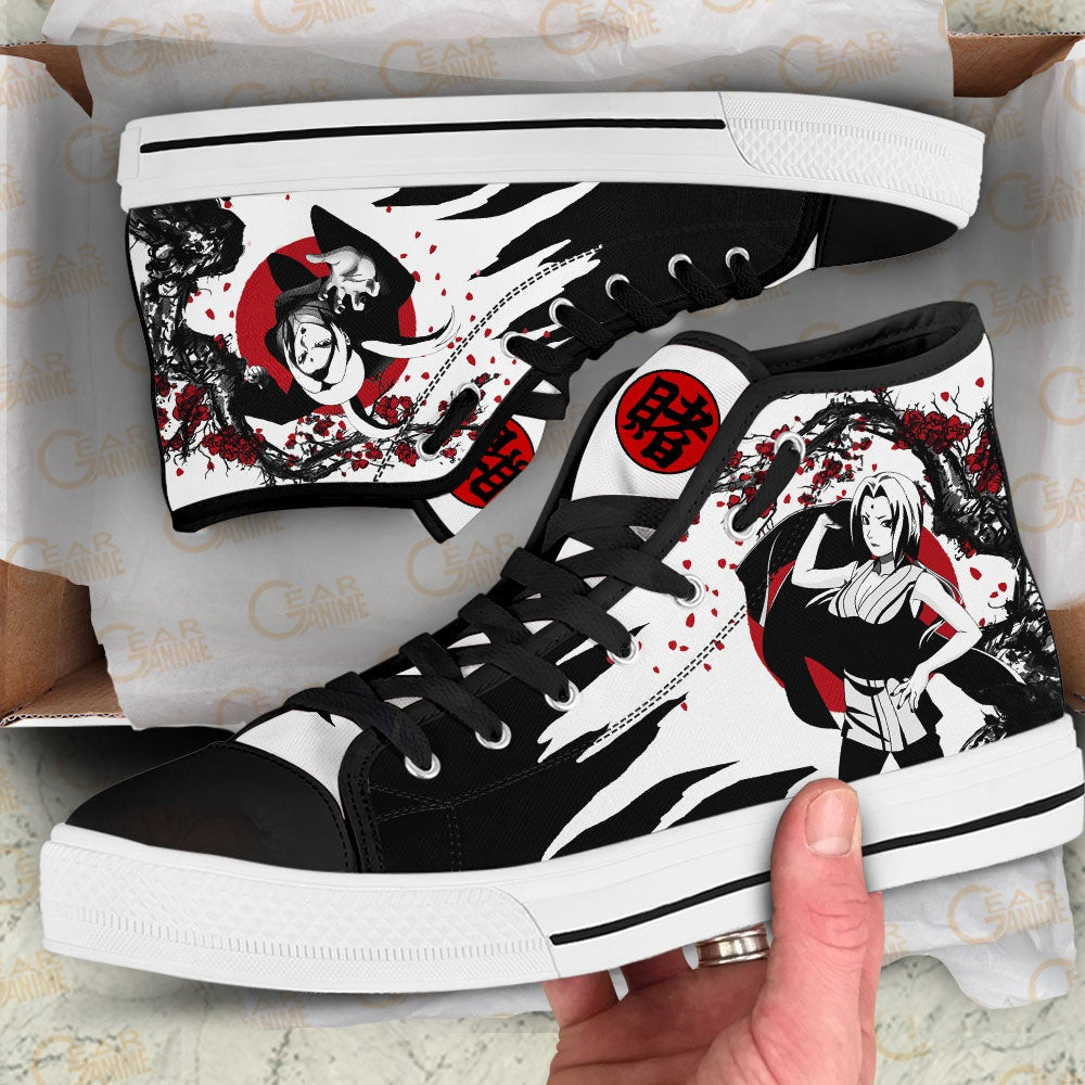 Tsunade High Top Shoes Custom NRT Anime Sneakers Japan Style