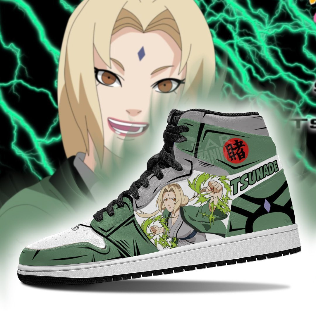 Tsunade Shoes Skill Costume Boots Anime JD1s Sneakers, Air Jordan Hightop