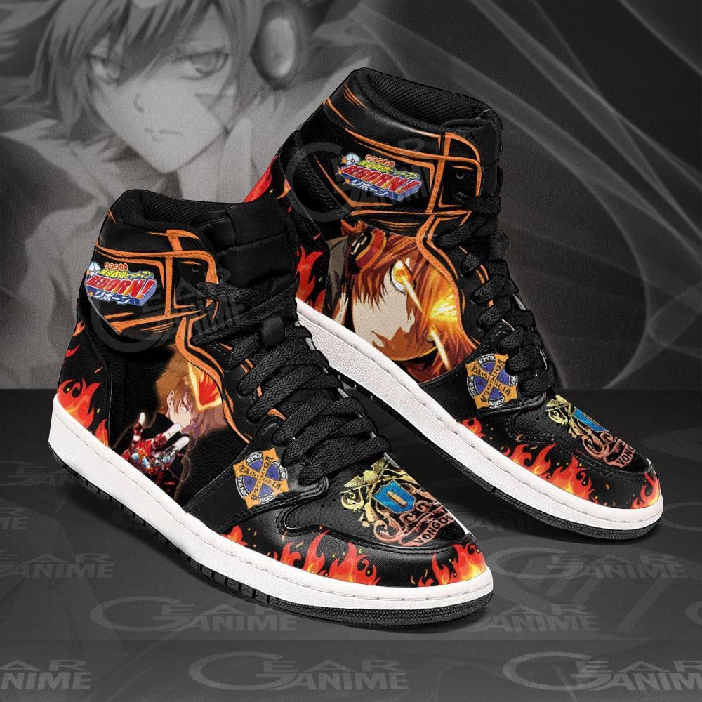Tsunayoshi Sawada JD1s Sneakers Hitman Reborn Anime Shoes, Air Jordan Hightop