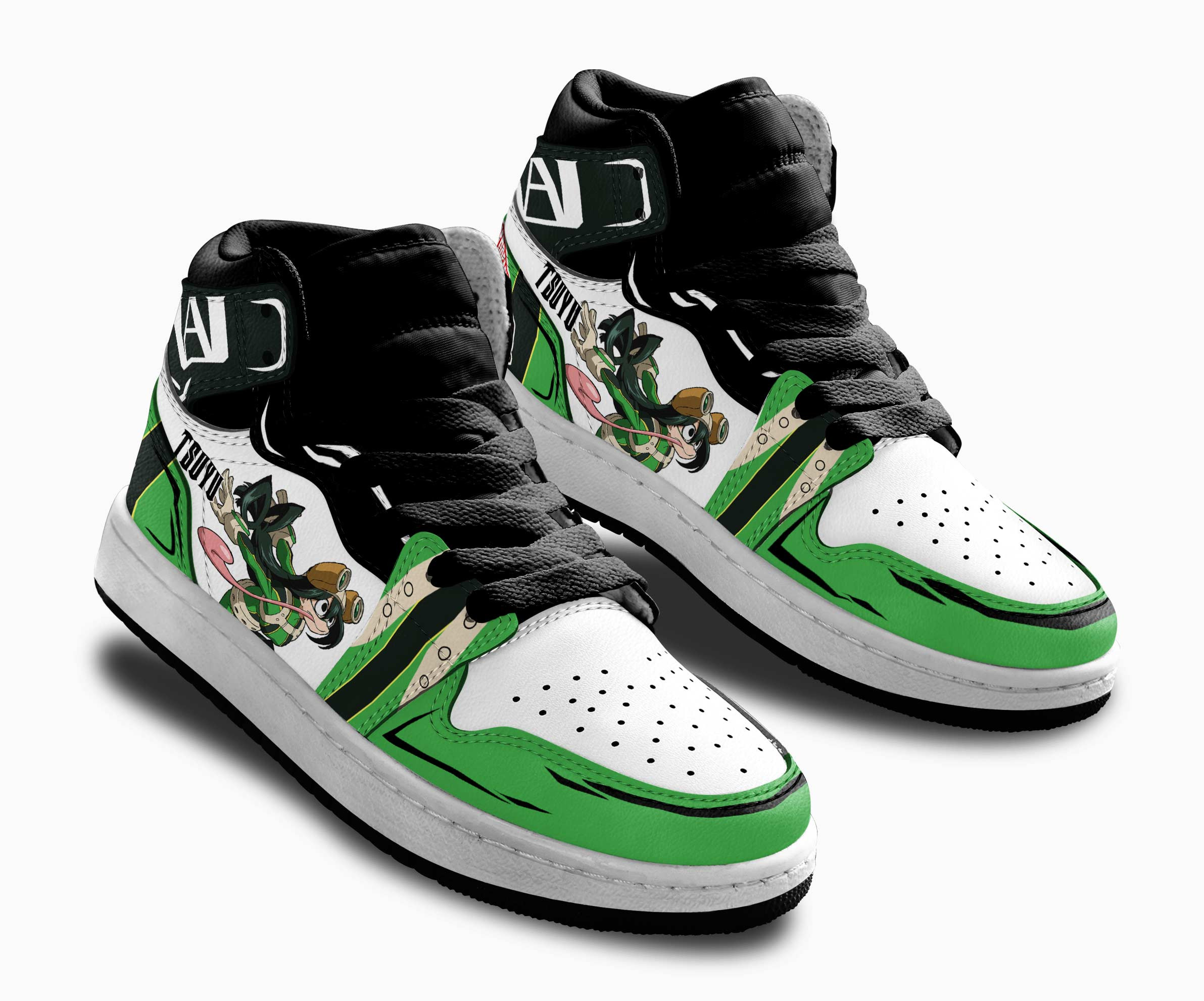 Tsuyu Asui Kids Sneakers Custom Anime My Hero Academia Shoes For Kids