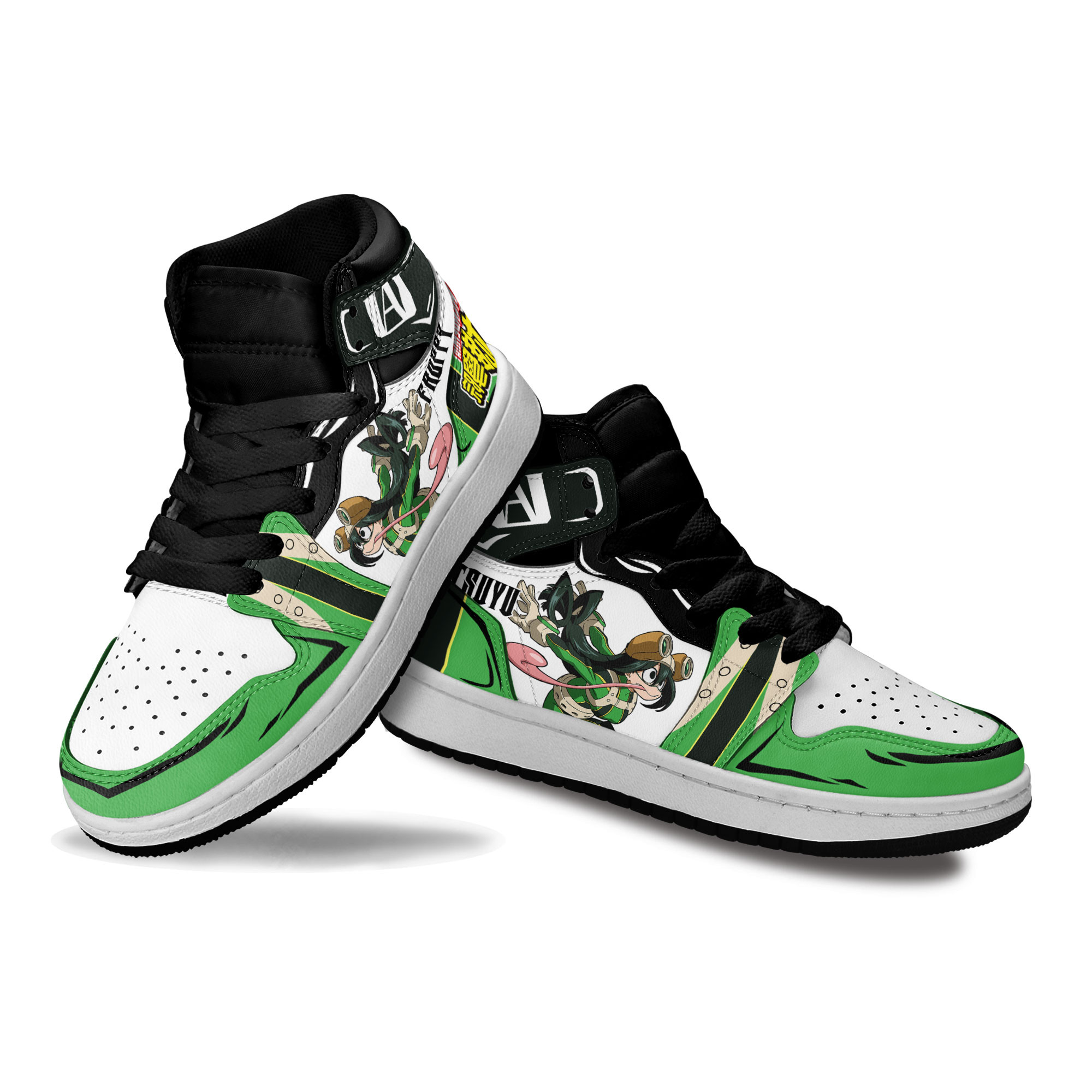 Tsuyu Asui Kids Sneakers Custom Anime My Hero Academia Shoes For Kids