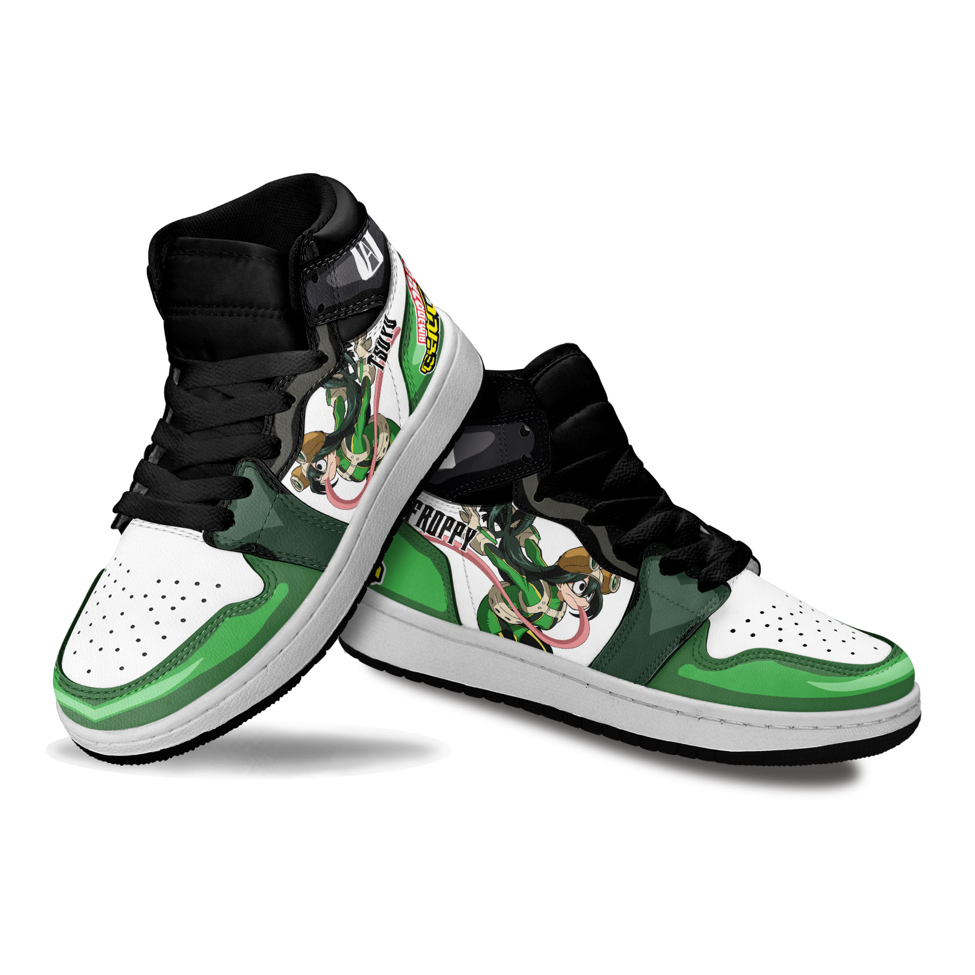 Tsuyu Asui Kids Sneakers Custom My Hero Academia Anime Shoes For Kids