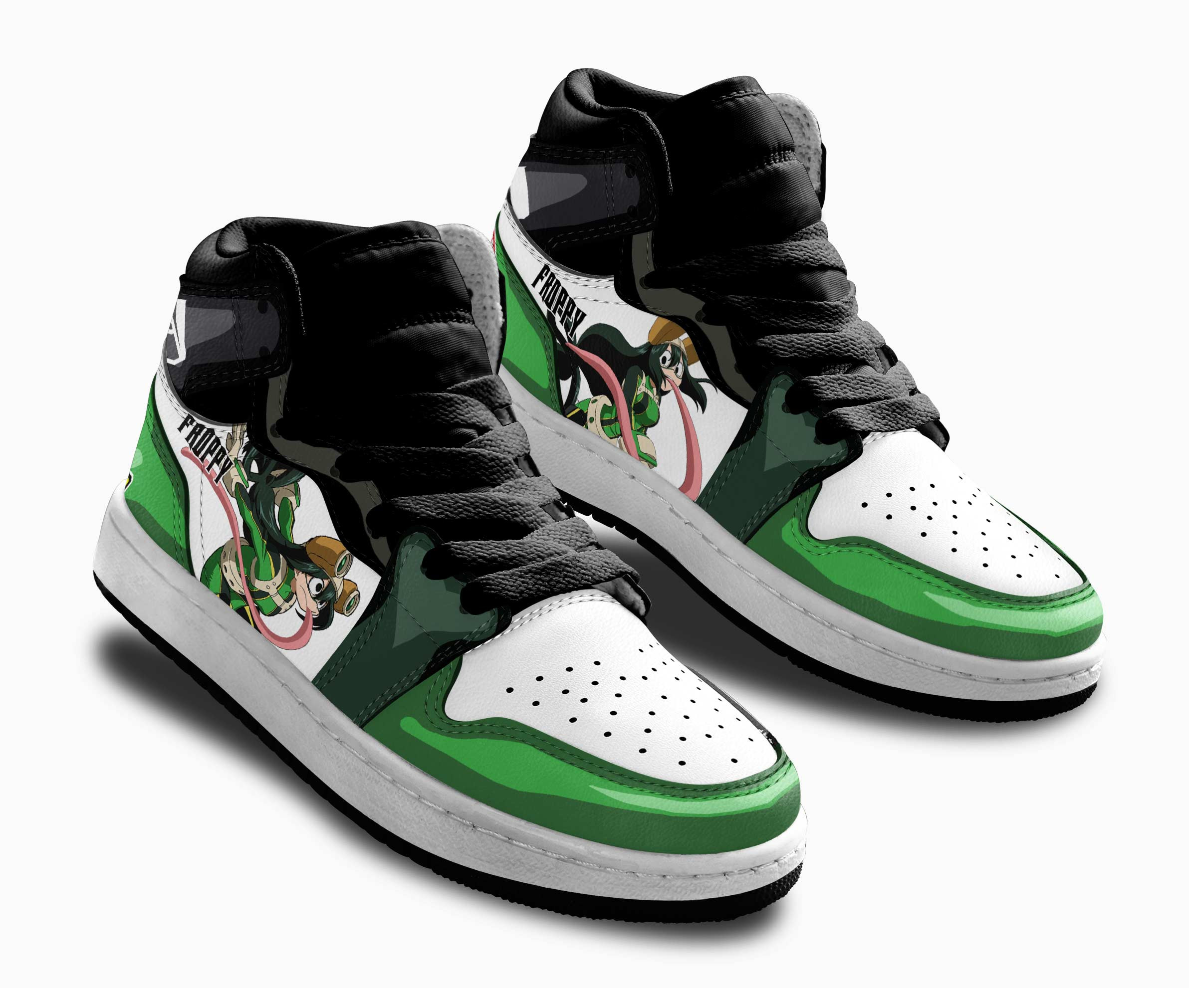 Tsuyu Asui Kids Sneakers Custom My Hero Academia Anime Shoes For Kids