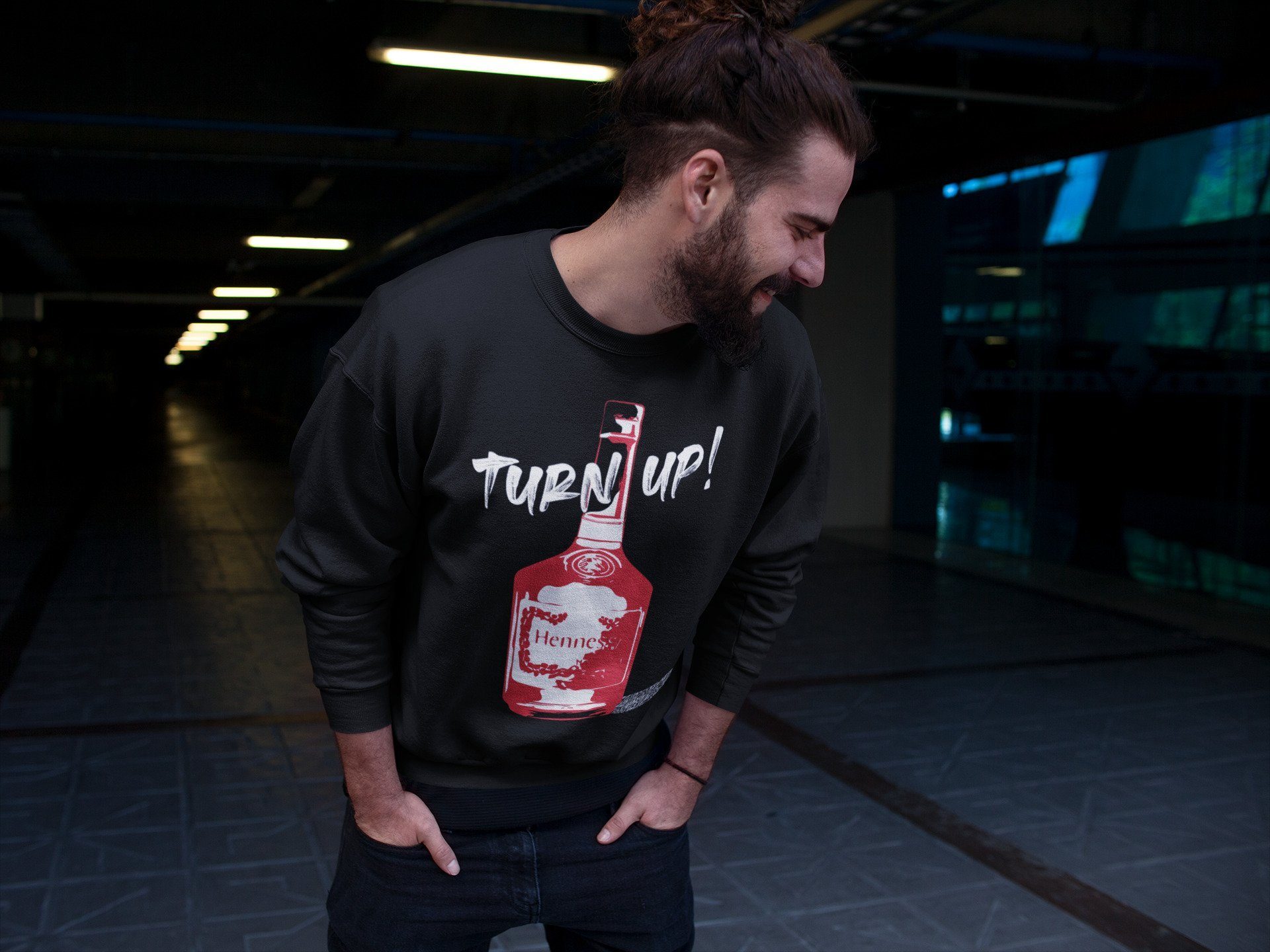 Turn Up Unisex Sweater – Air Jordan 1 Varsity Red, Sneakers Matching Sweater